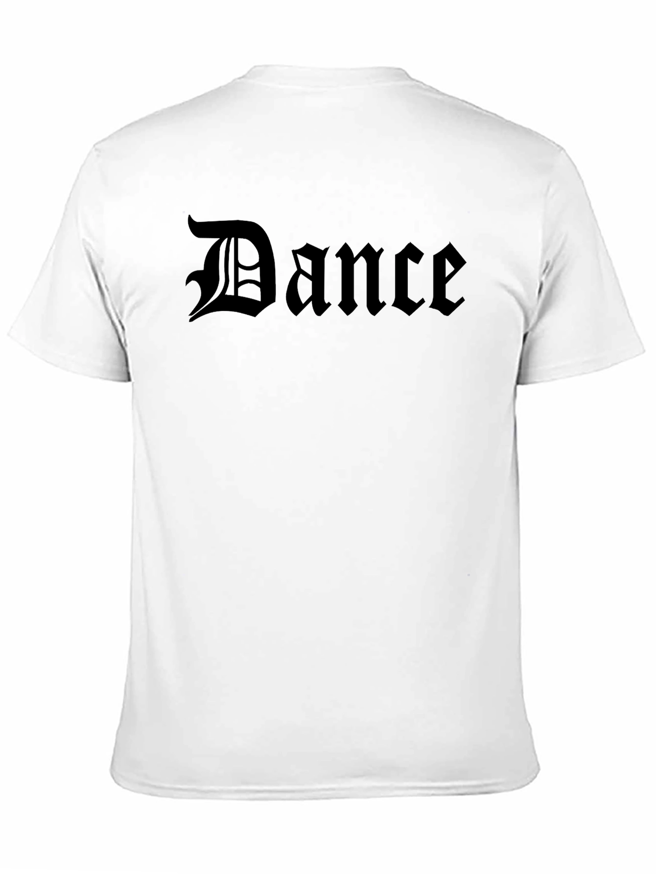 Black Dance Gothic Font Black T-Shirt view 11