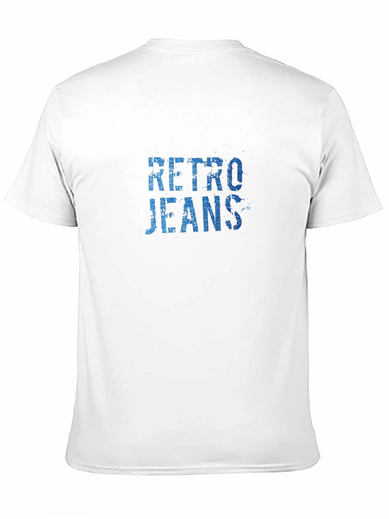 Black Retro Jeans Graphic Tee - Black Cotton Blend view 11