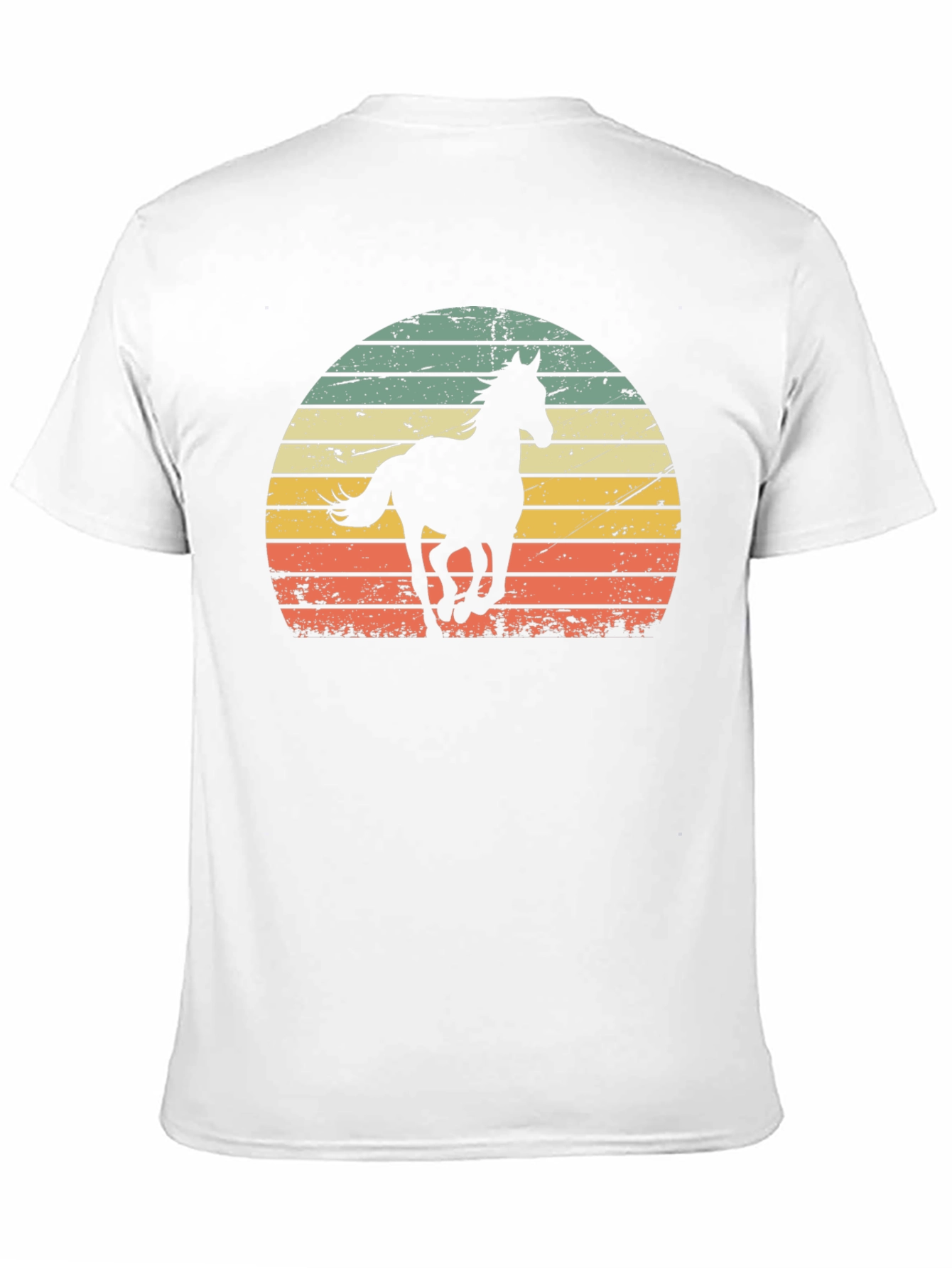 Black Retro Horse Sunset Graphic Tee view 11