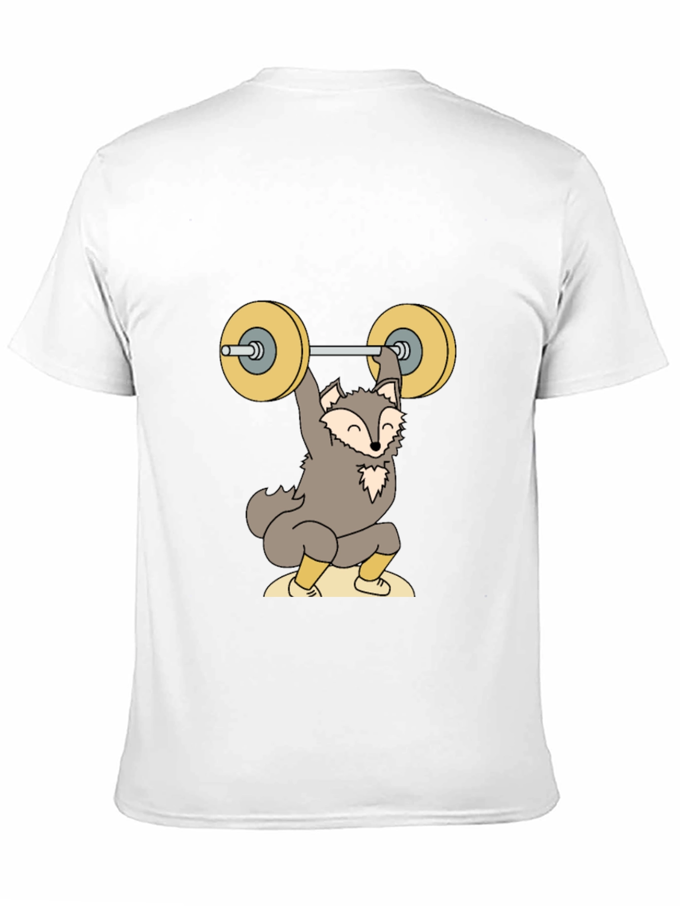 Black Wolf Weightlifting Graphic Tee - Fitness Apparel view 11