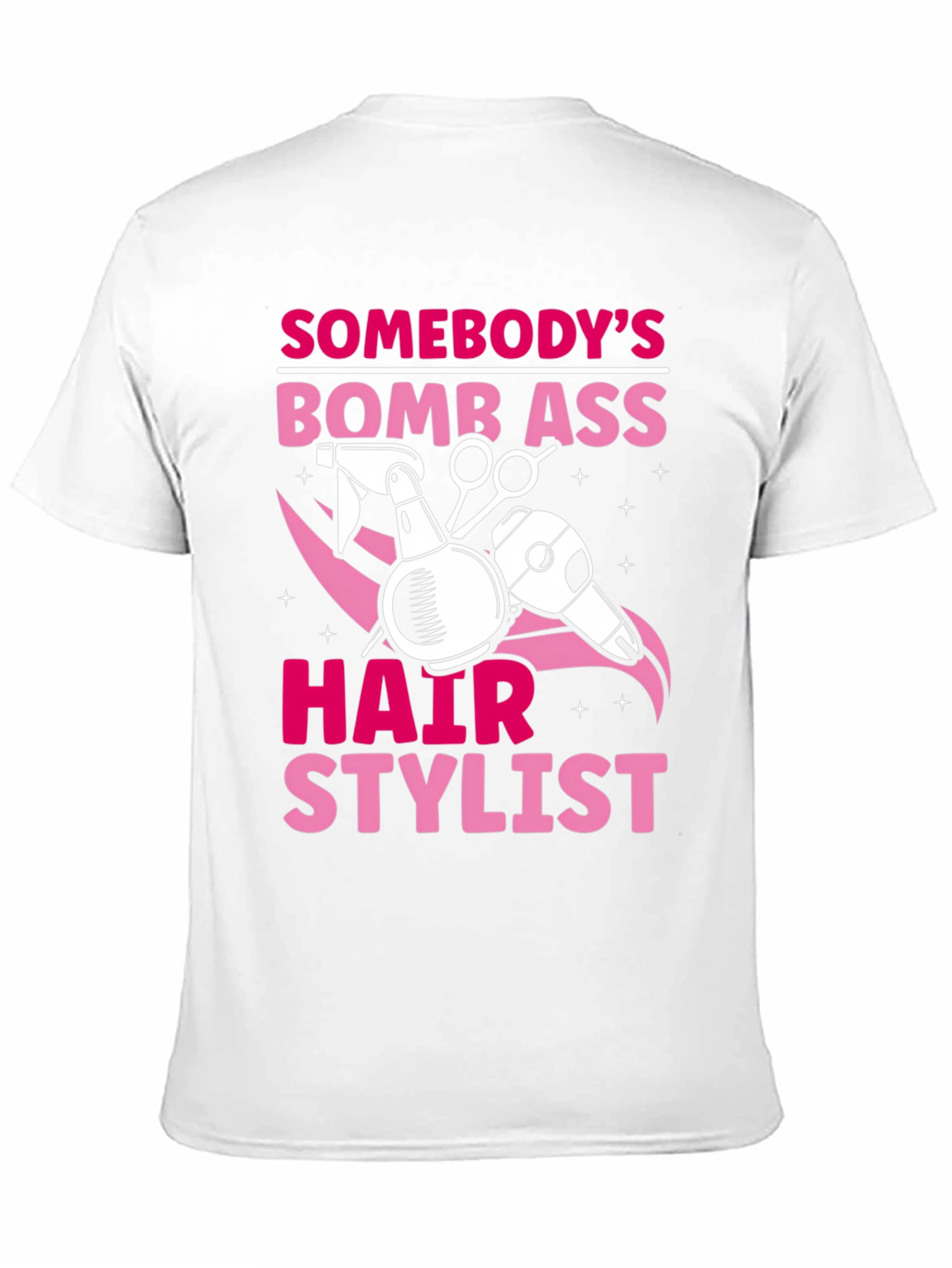 Black Bomb Ass Hair Stylist T-Shirt view 11