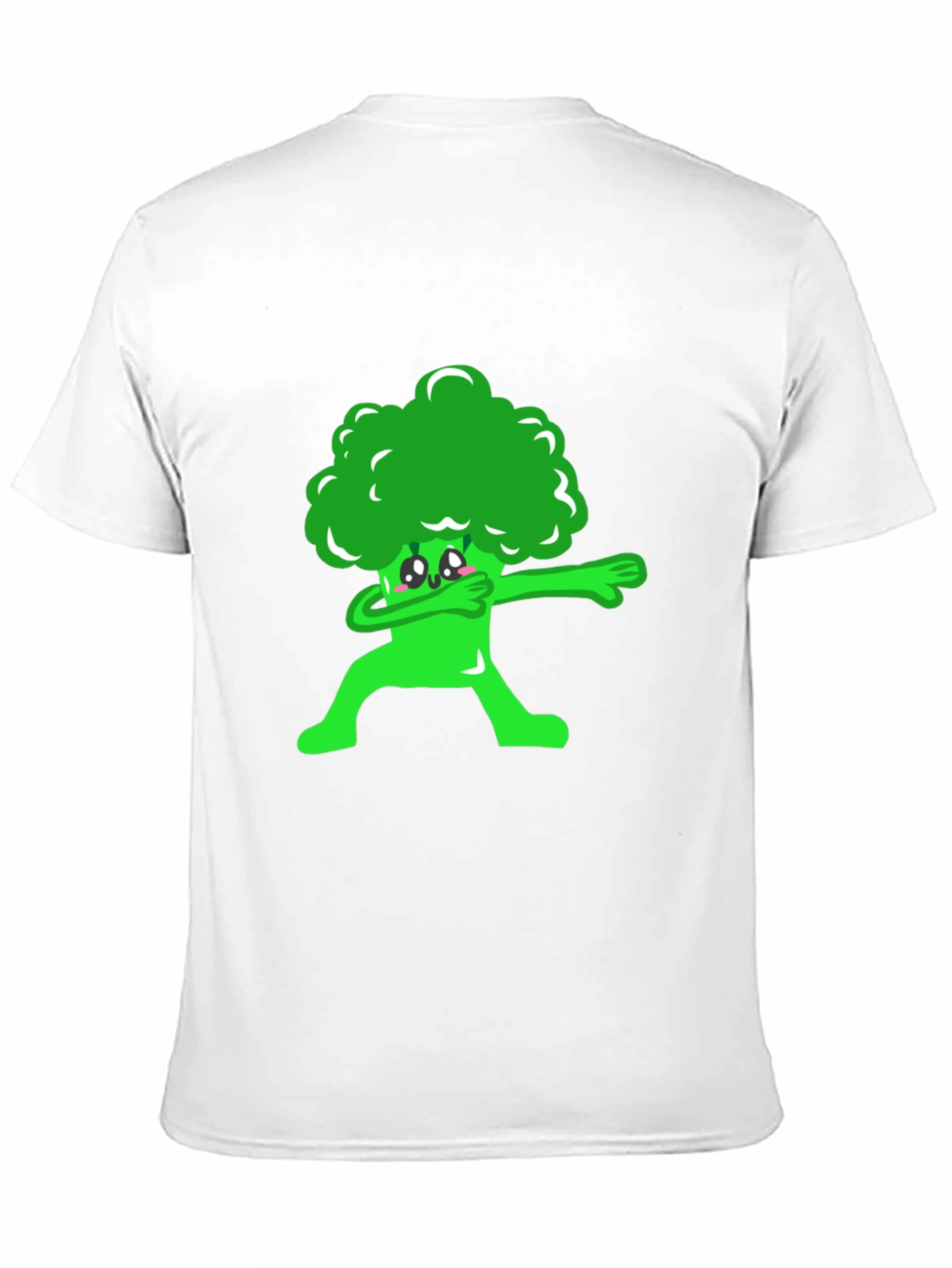 Black Broccoli Dab Graphic Tee - Fun Foodie Shirt view 11