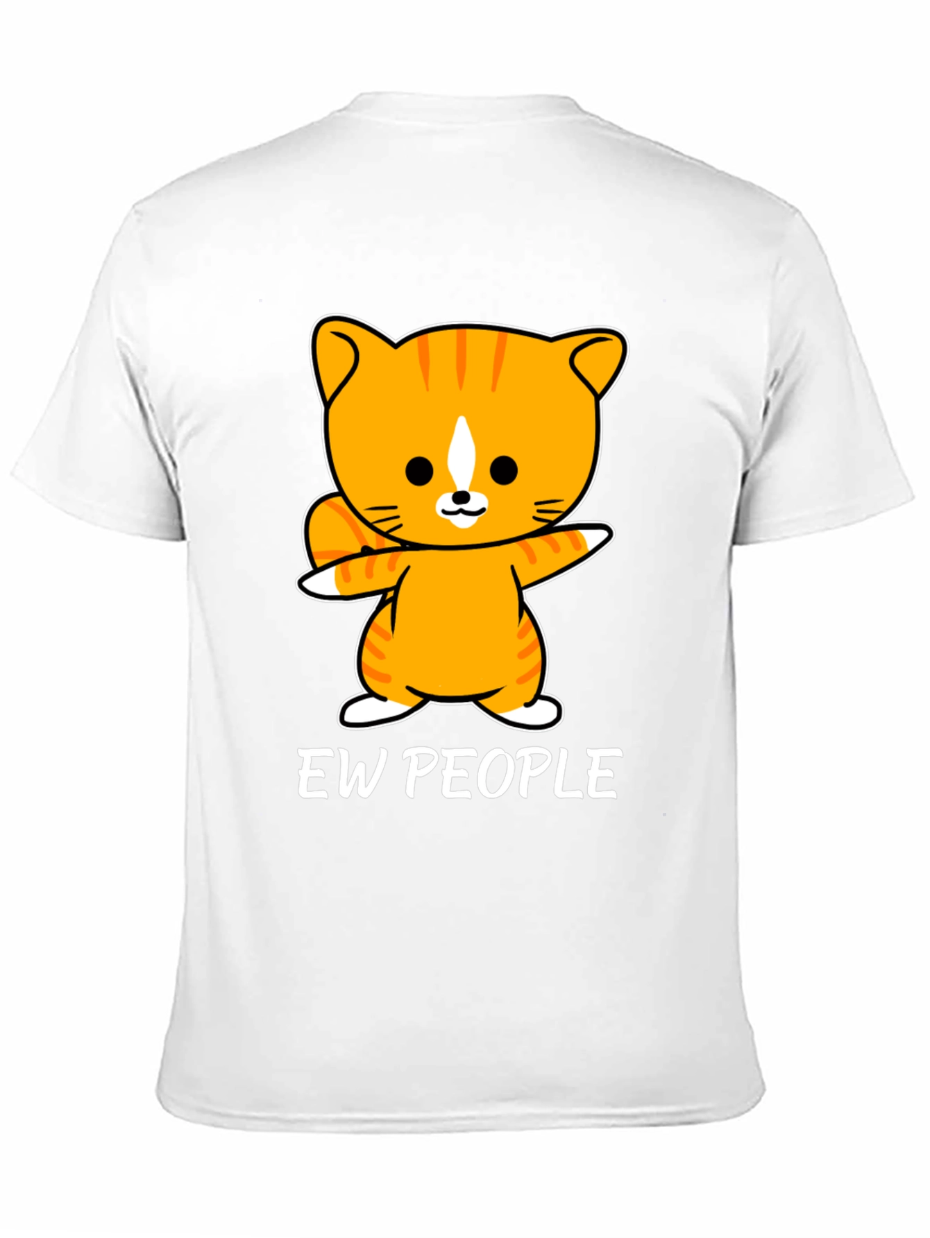 Black Ew People Cat Graphic Tee - Funny T-Shirt view 11
