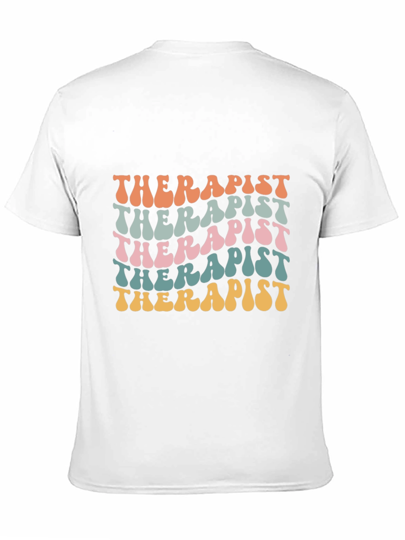 Black Therapist Retro Style T-Shirt view 11
