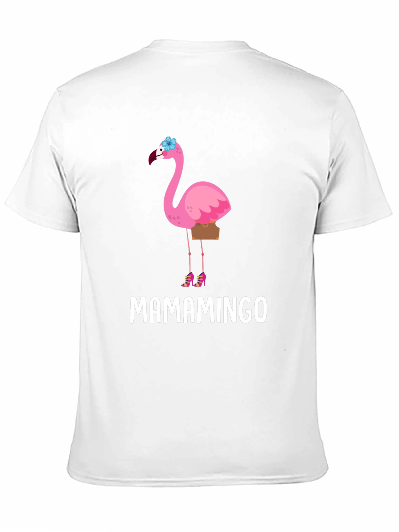 Black Mamamingo T-Shirt - Flamingo Graphic Tee view 11