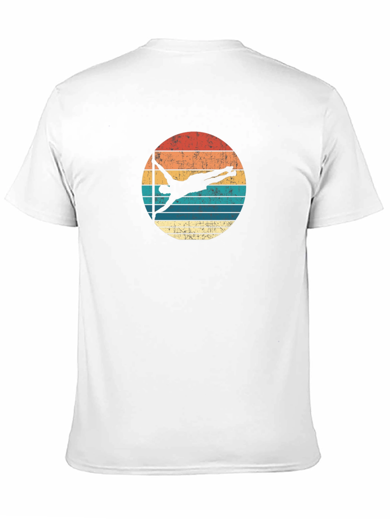 Black Retro Pole Dancing Black T-Shirt view 11