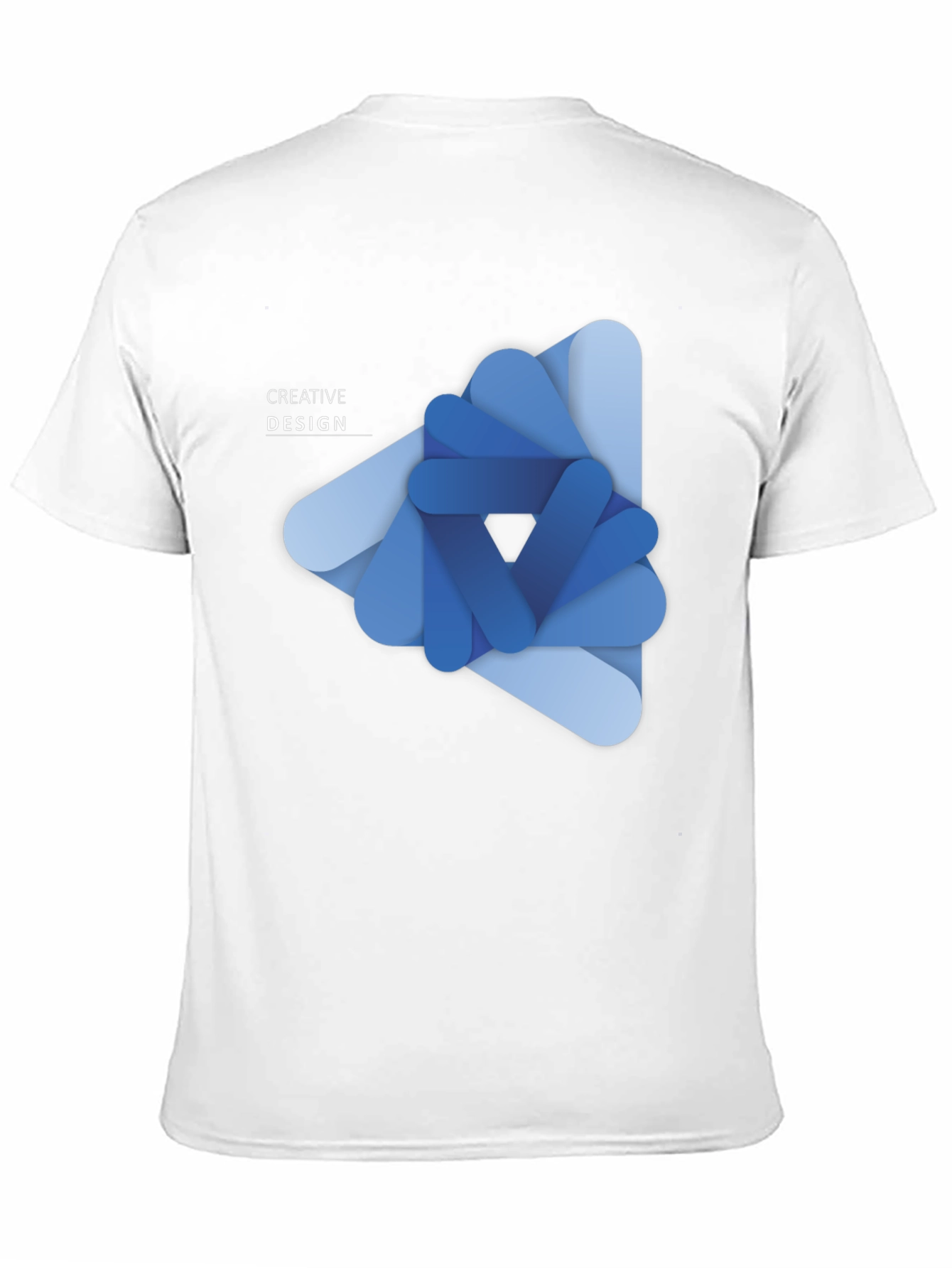 Black Creative Design Black T-Shirt view 11