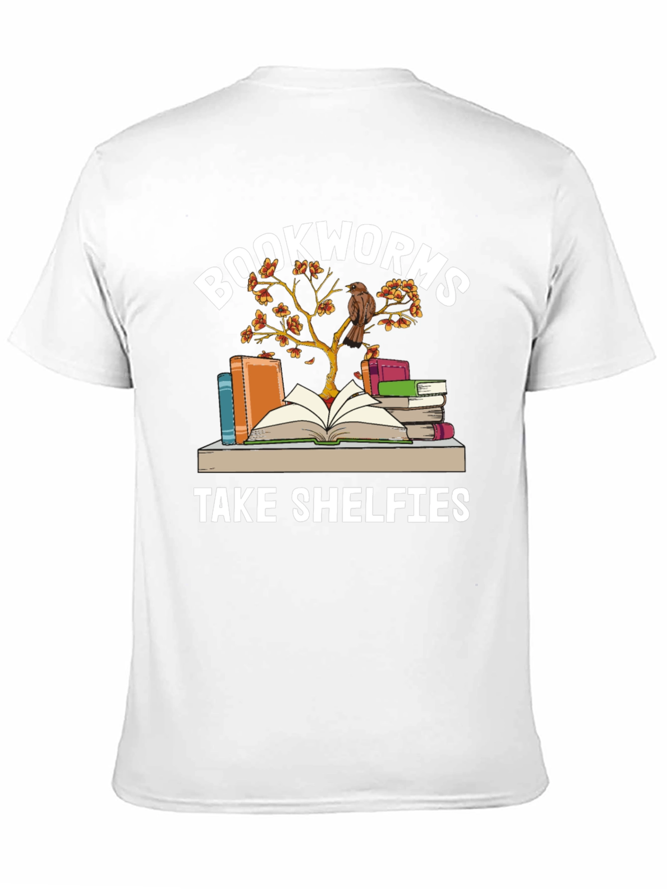 Black Bookworms Take Shelfies Graphic T-Shirt view 11