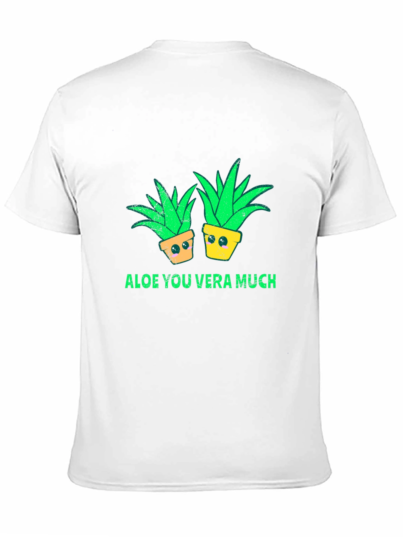 Black Aloe You Vera Much T-Shirt - Black Plant Pun Tee view 11