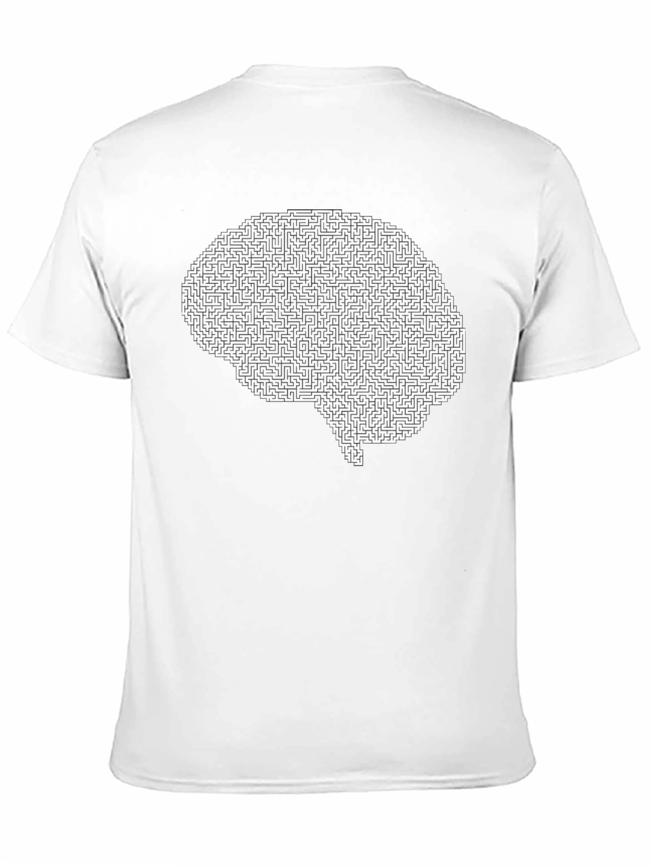 Brain Maze Graphic Tee - Mind Puzzler T-Shirt - 11