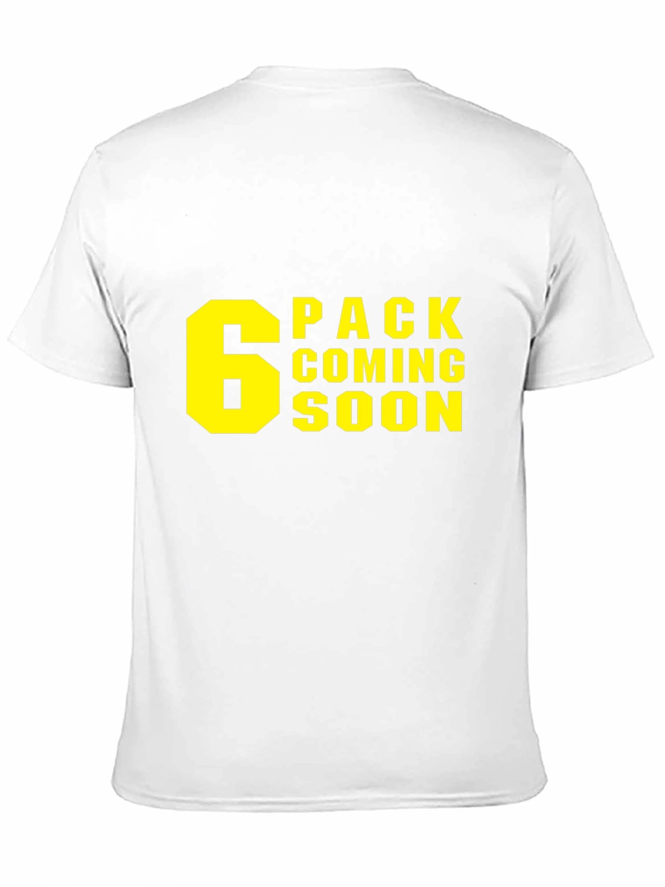 Black 6 Pack Coming Soon T-Shirt - Gym Humor view 11