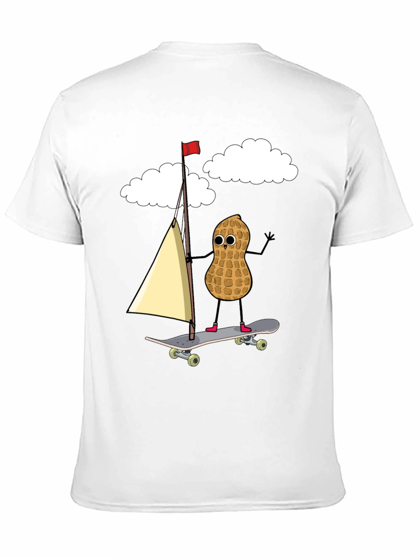 Black Peanut Skateboarder Graphic Tee view 11