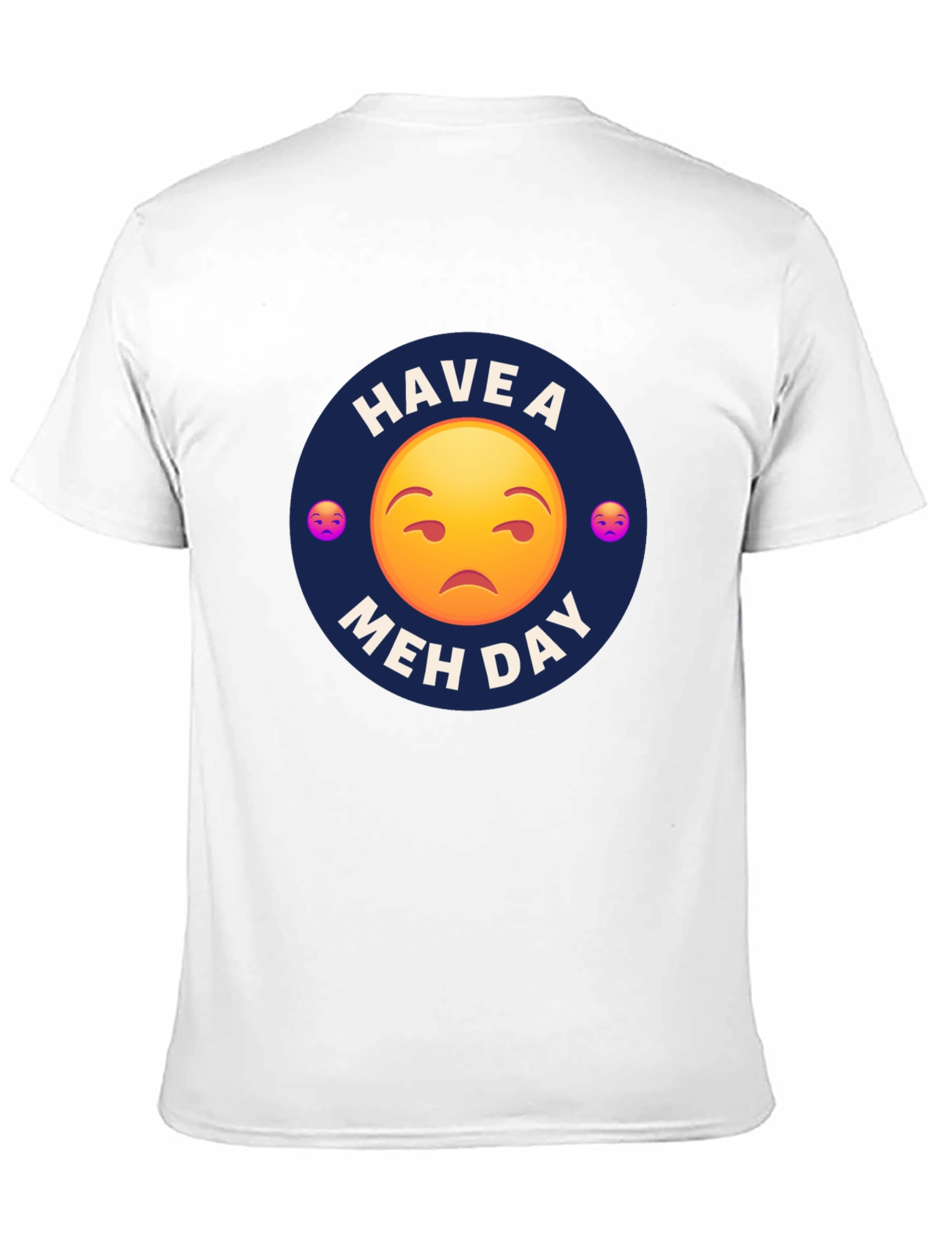 Black Have a Meh Day T-Shirt - Unisex Black Tee view 11