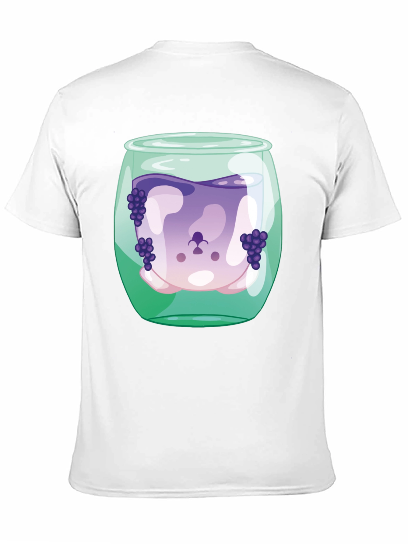 Black Grape Juice Dog Tee - Funny Graphic T-Shirt view 11