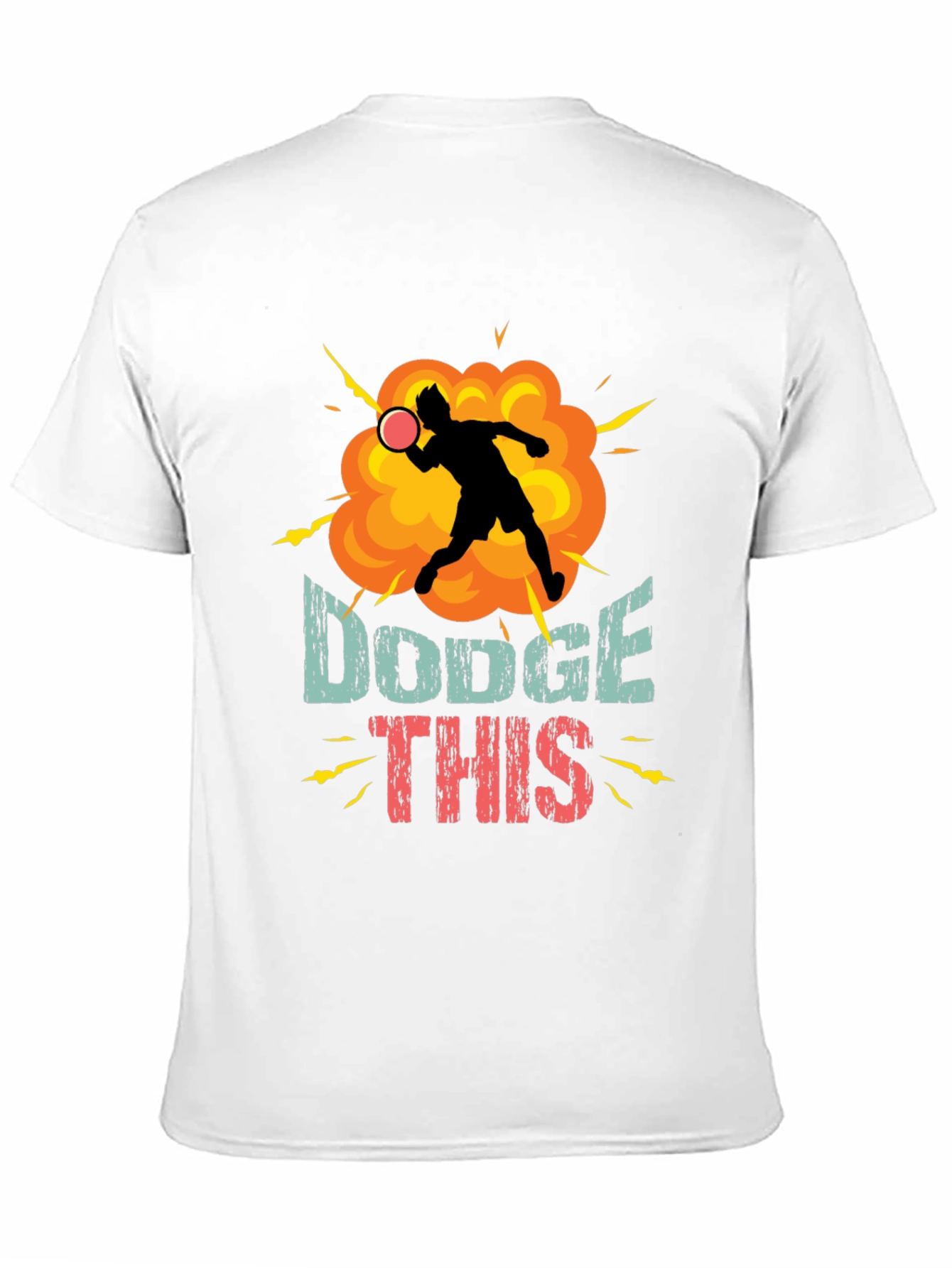 Black Dodge This T-Shirt - Funny Dodgeball Tee view 11