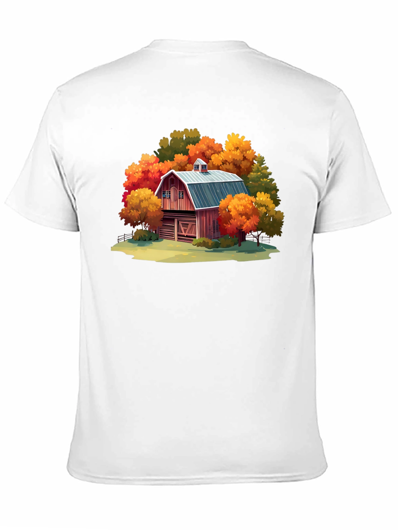 Black Autumn Barn Graphic Tee view 11