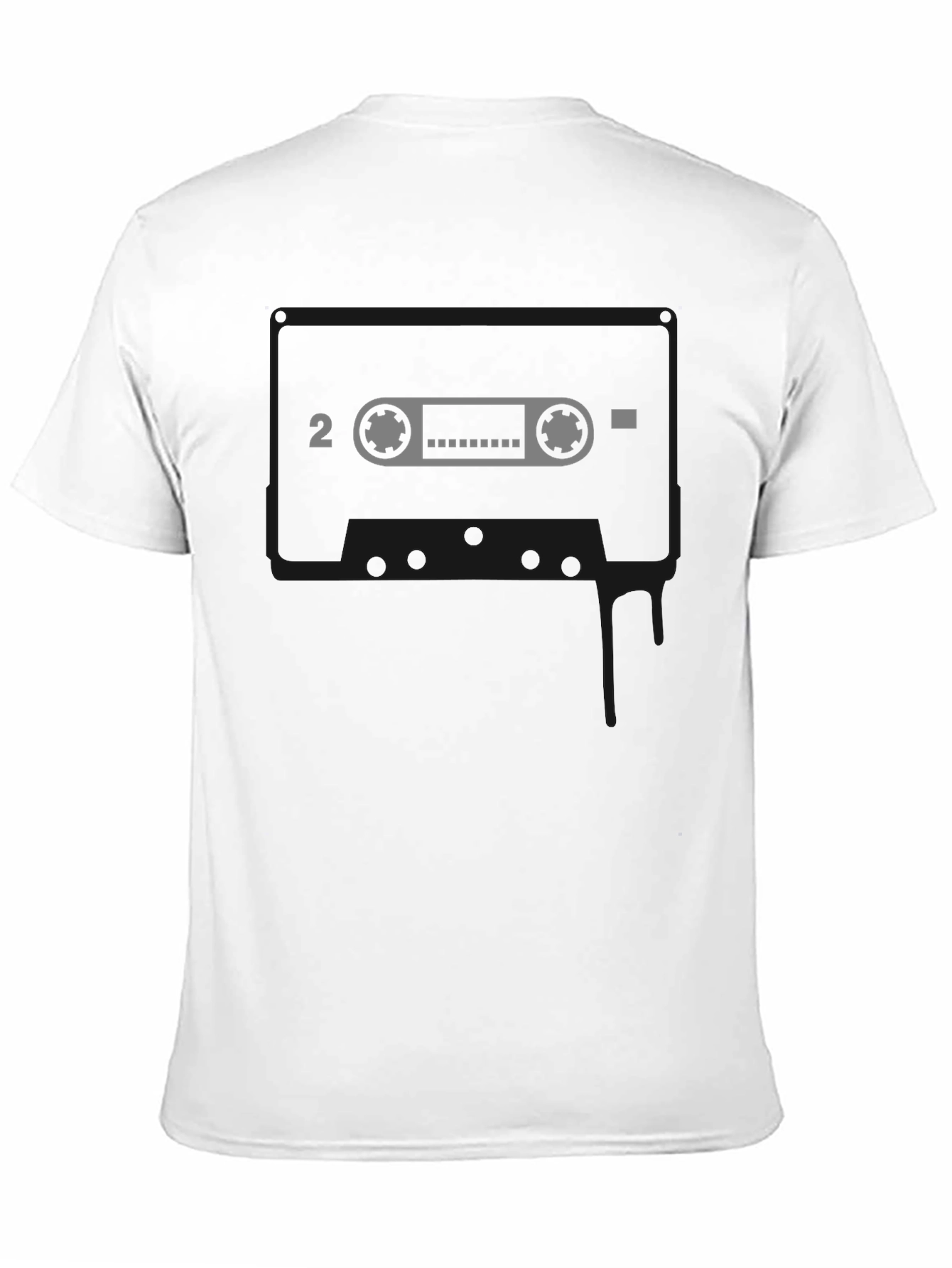 Black Retro Mixtape Graphic T-Shirt view 11