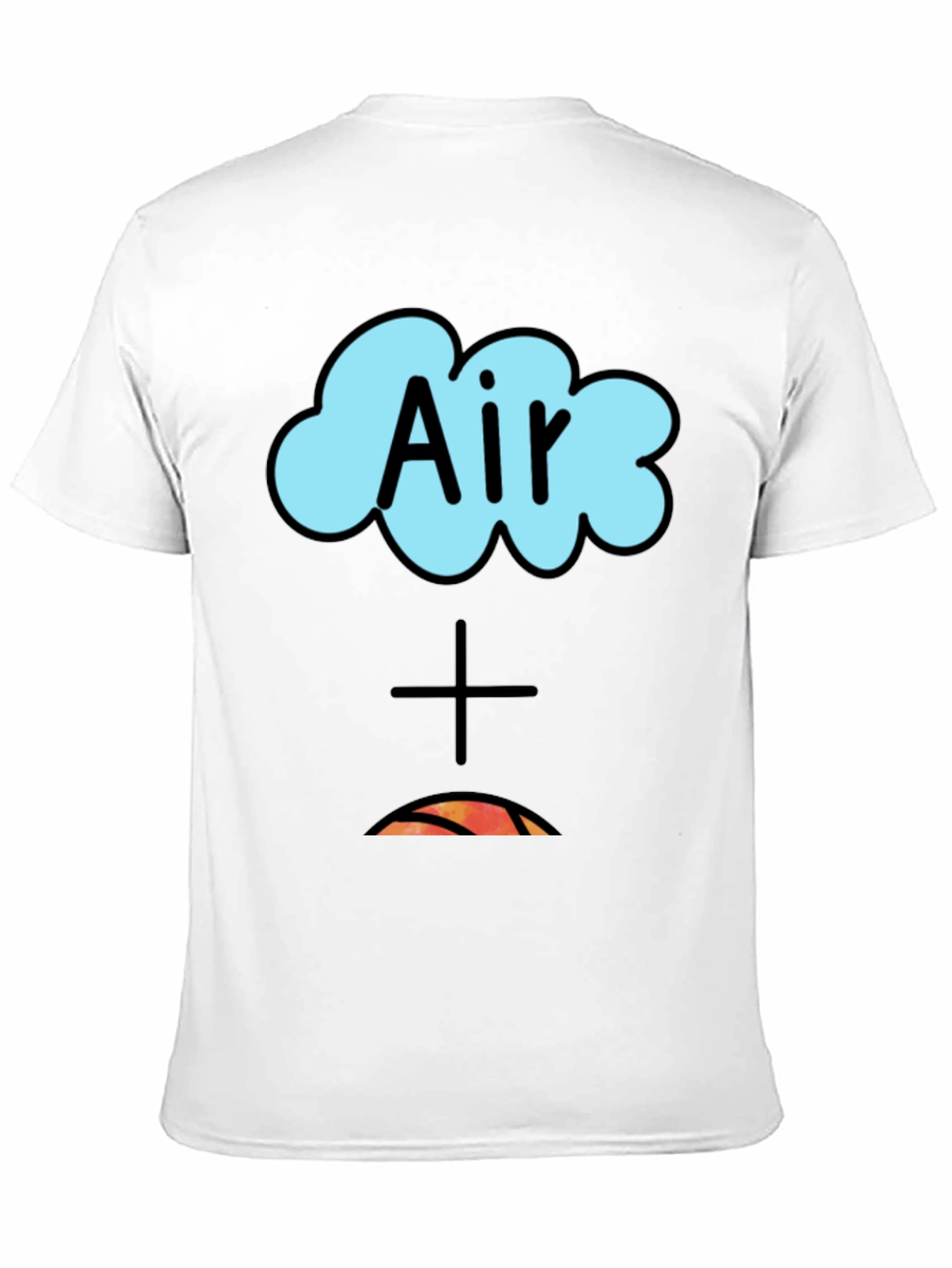 Black Air Plus Fire Graphic Tee - Black Cotton T-Shirt view 11