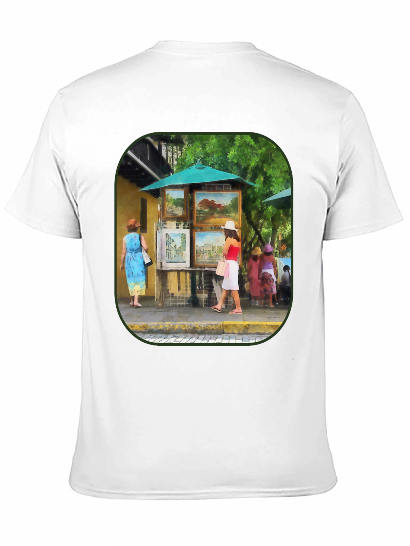 Black Art Gallery T-Shirt - Black, Unique Design view 11