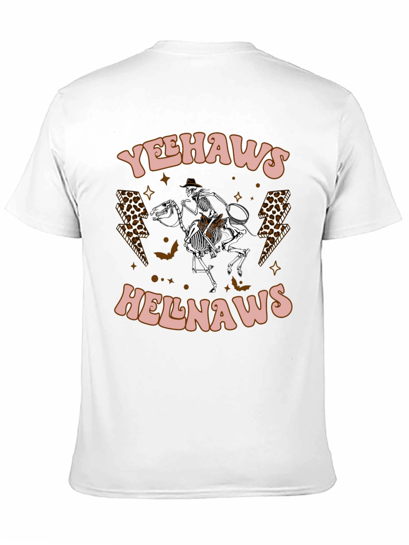 Black Yeehaws Helnaws Skeleton Cowboy Graphic Tee view 11