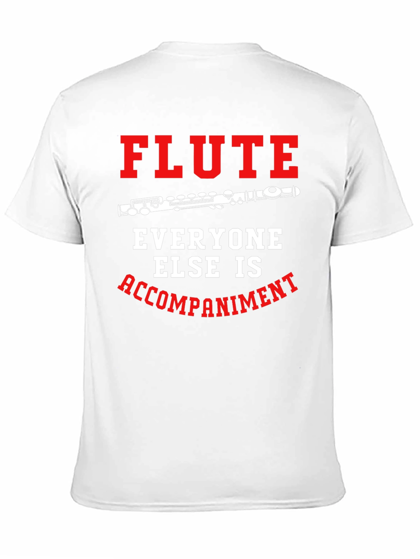 Black Flute Player T-Shirt: Everyone Else Accompaniment view 11