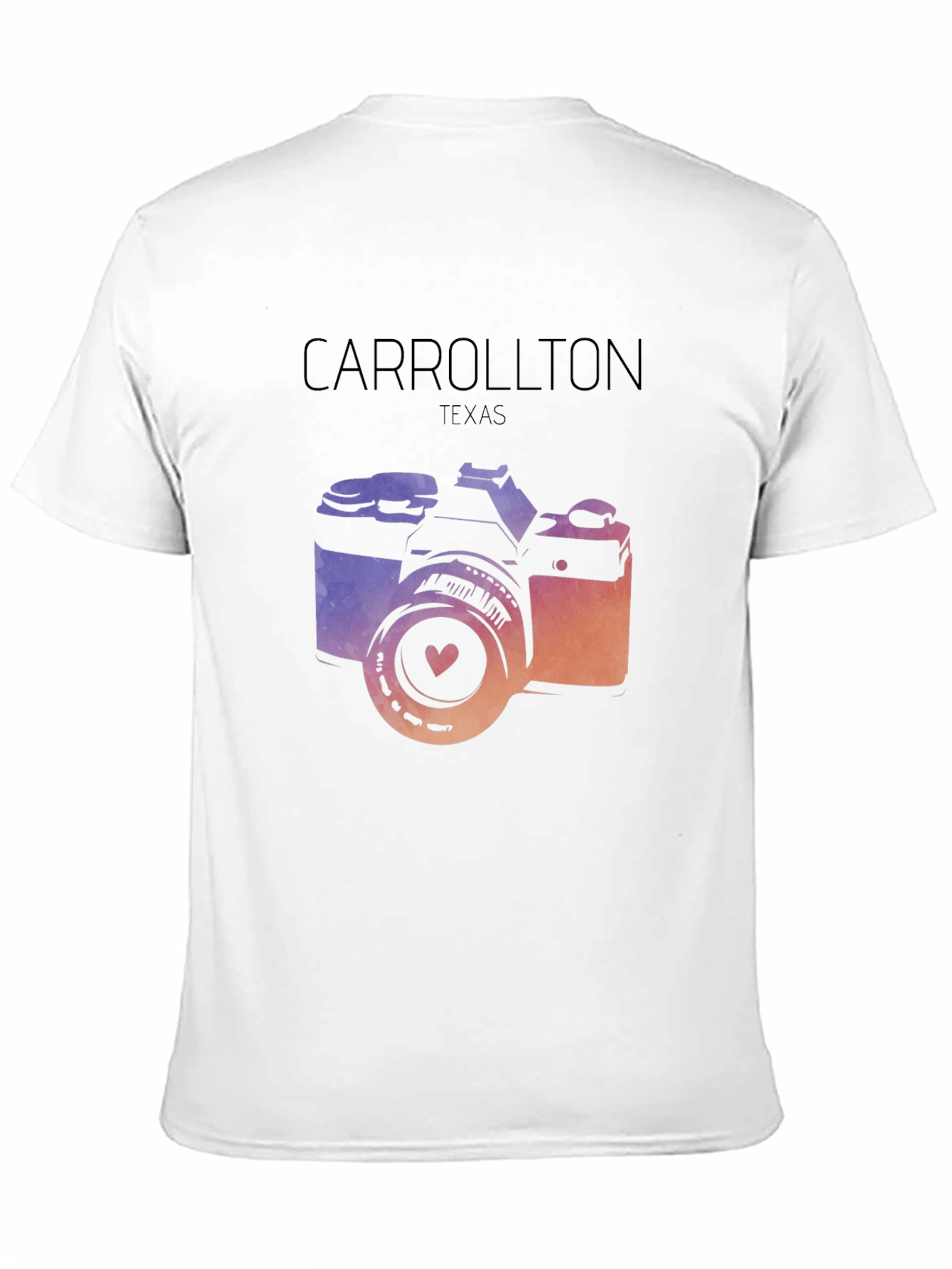 Black Carrollton Texas Camera Graphic Tee view 11