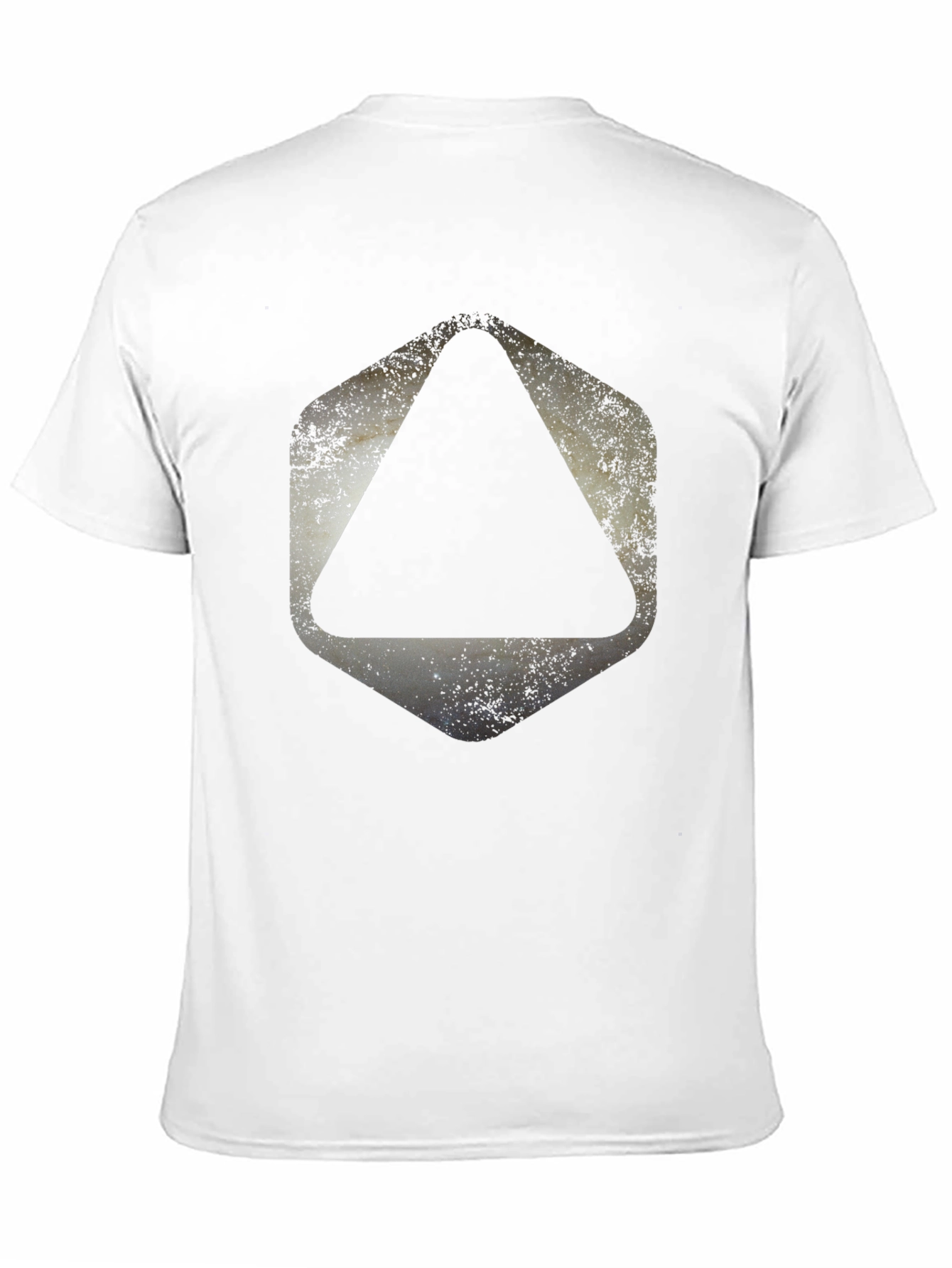 Black Geometric Graphic Print Black T-Shirt view 11