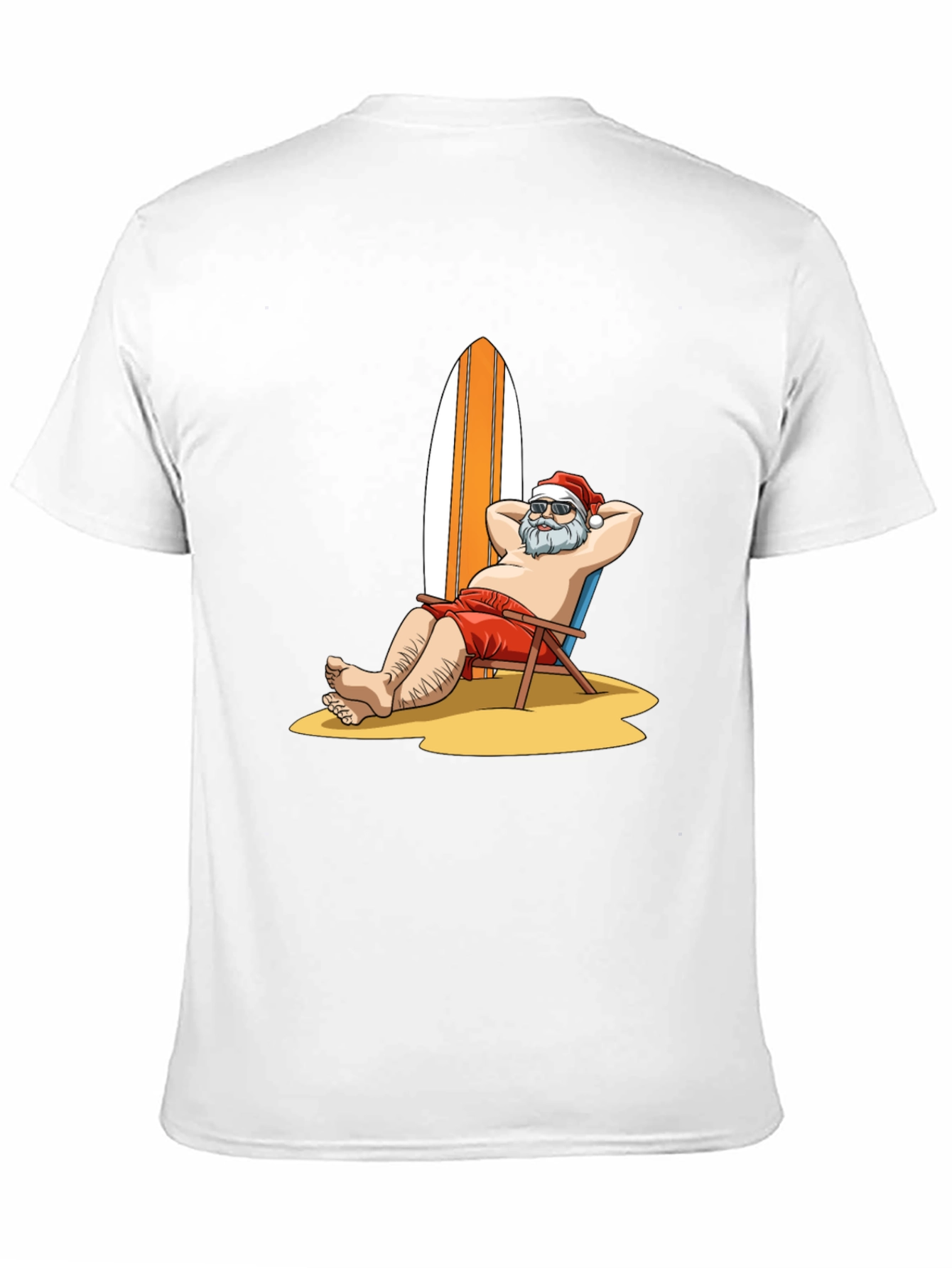 Black Santa on Vacation Graphic T-Shirt view 11