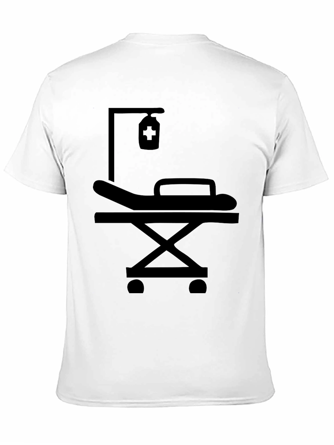 Black Medical Gurney Graphic T-Shirt view 11
