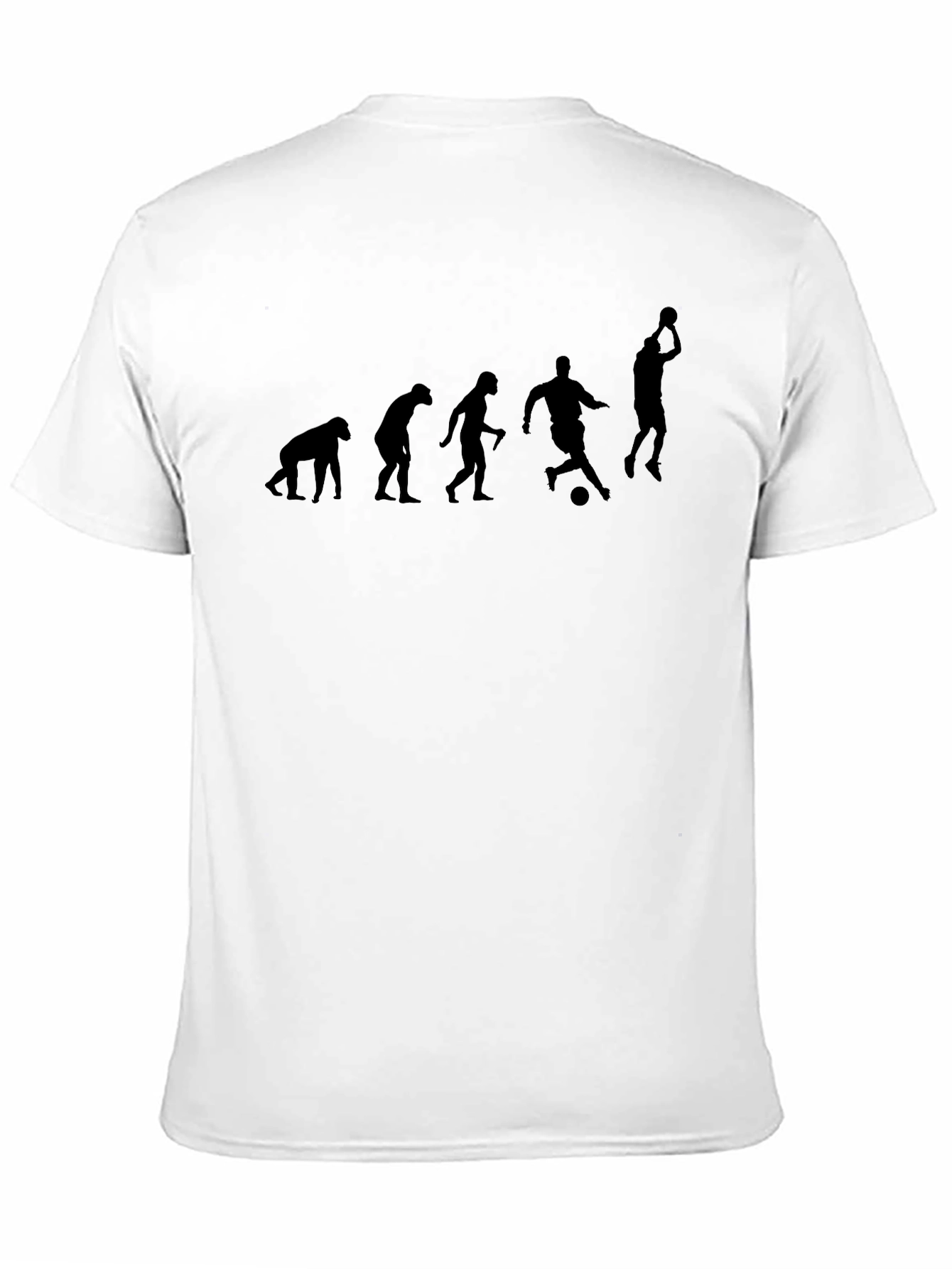 Black Evolution of Soccer Black T-Shirt view 11