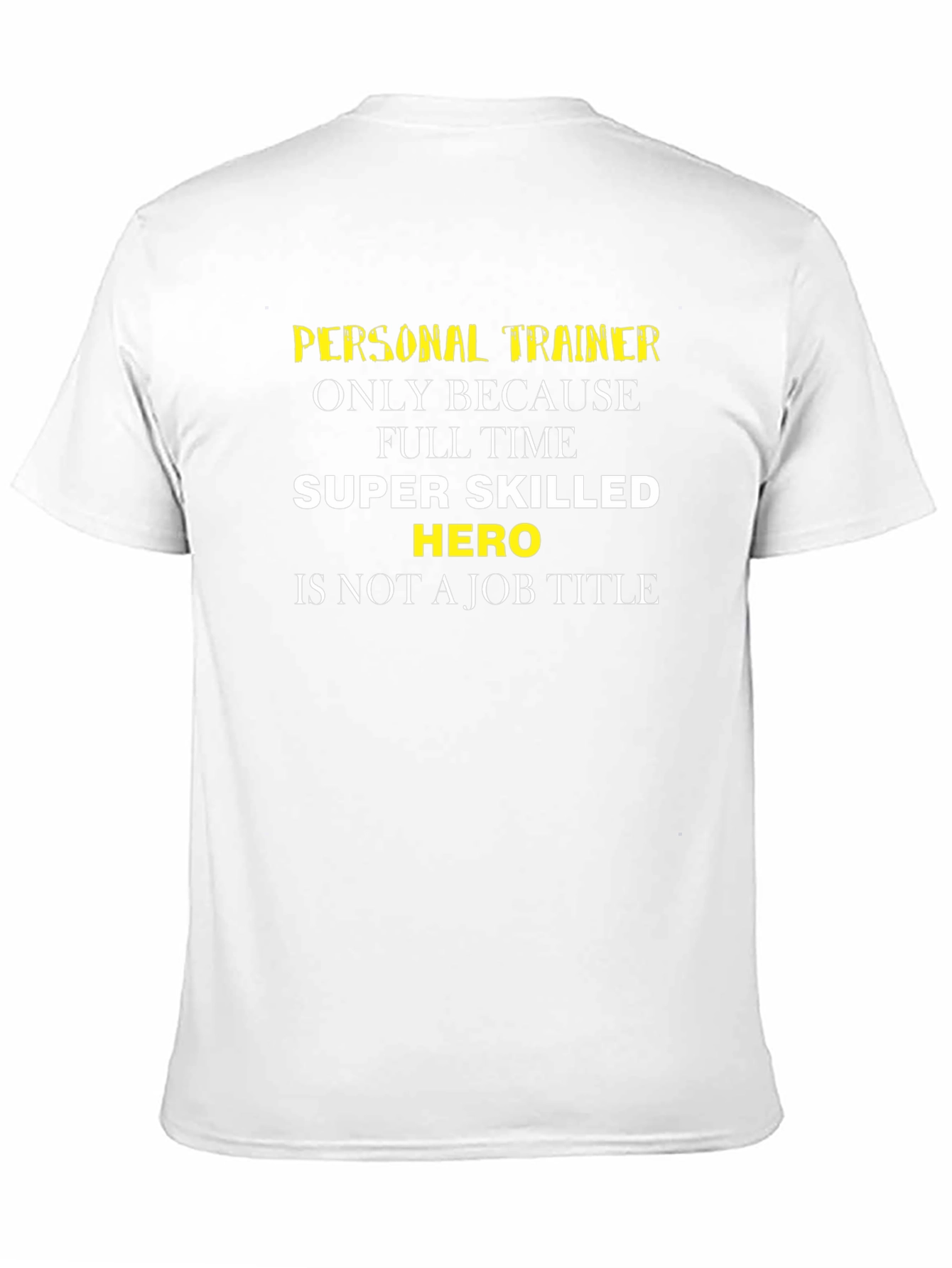 Black Personal Trainer Super Hero T-Shirt view 11