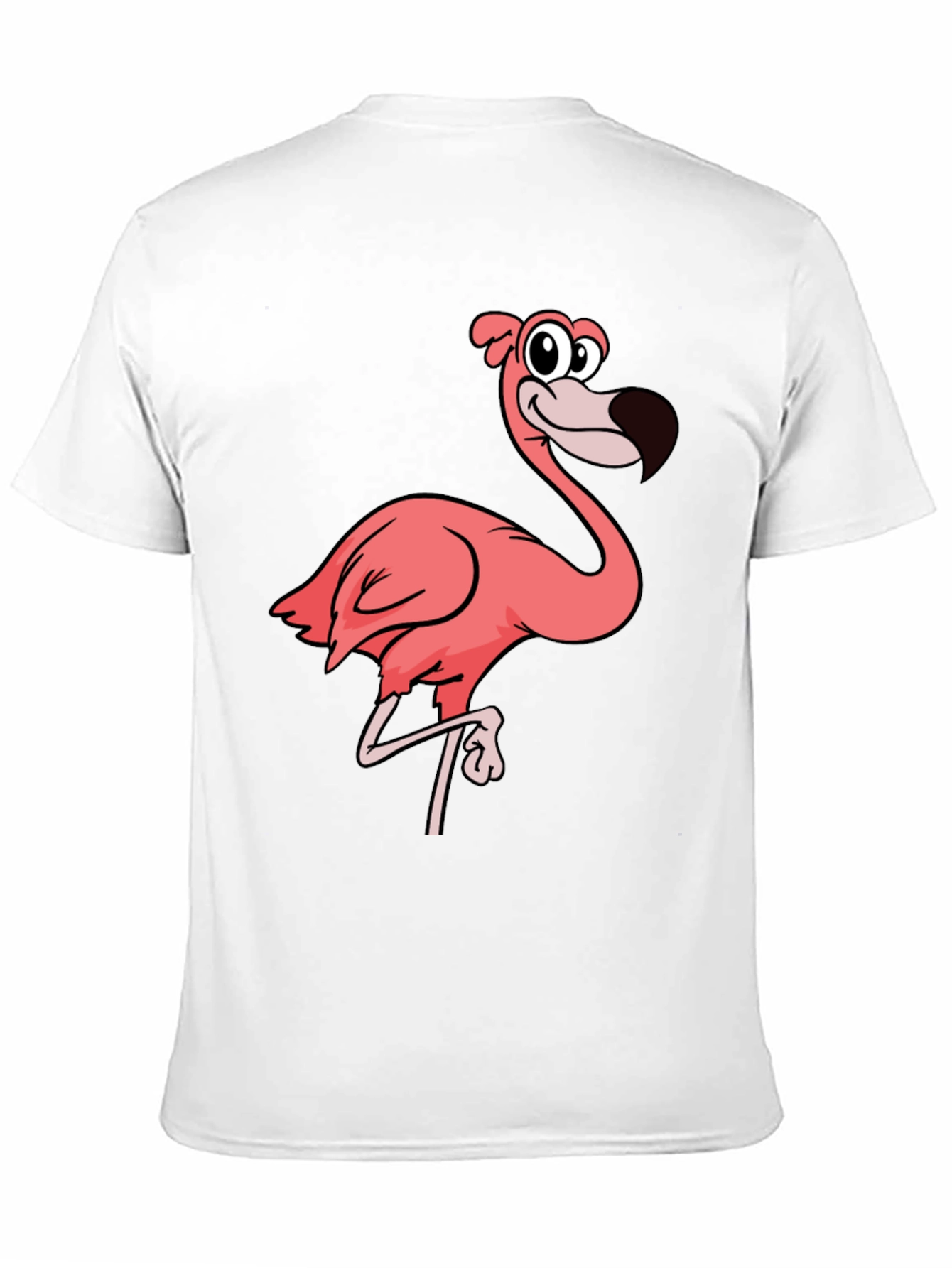 Black Flamingo Graphic Tee - Black Cotton T-Shirt view 11