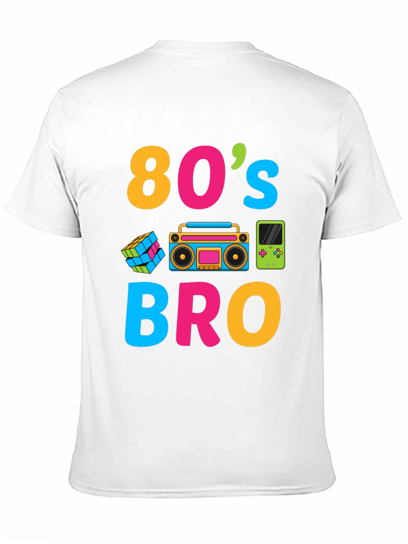 Black 80's Bro Graphic Tee - Retro Style view 11