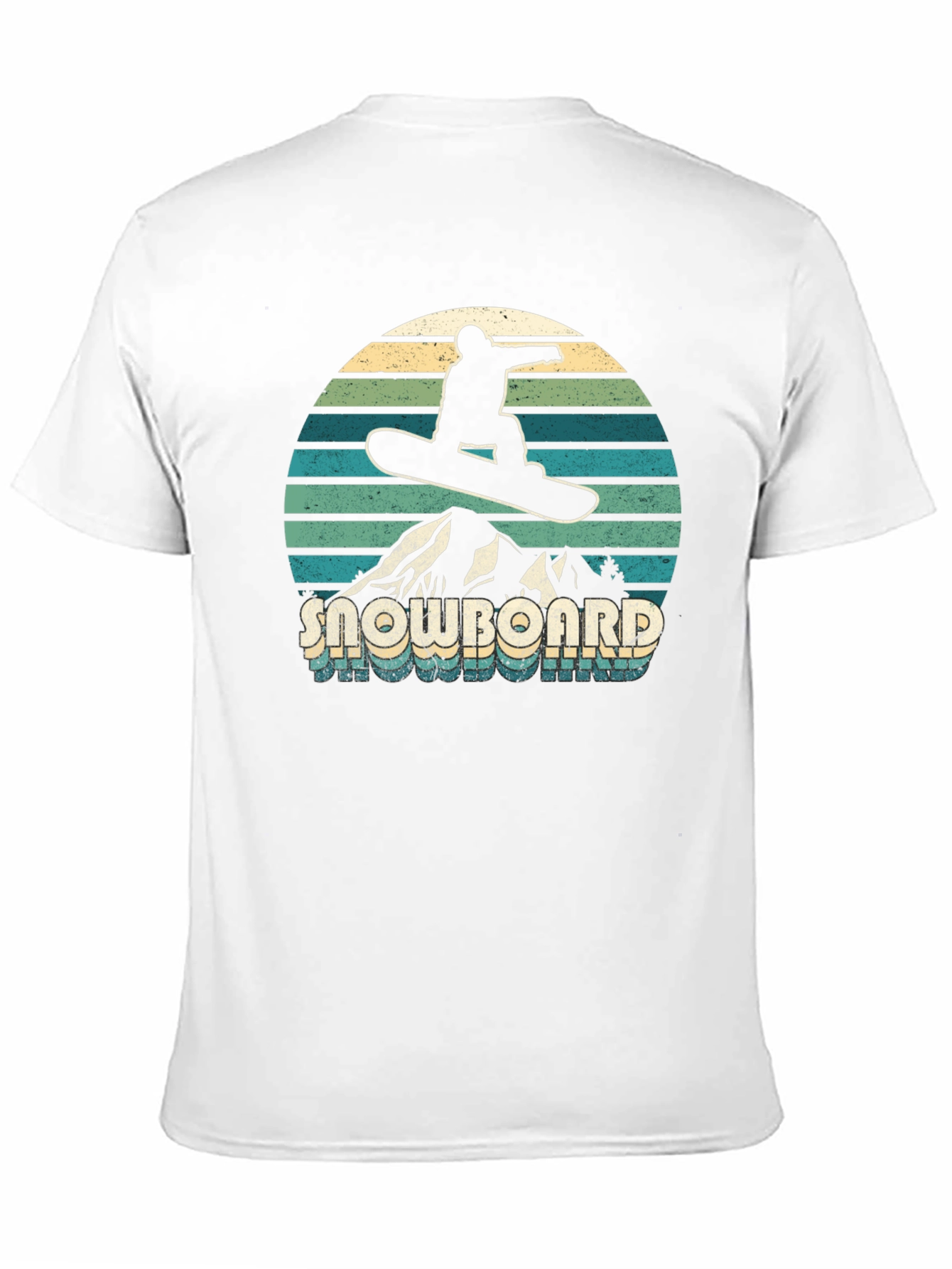 Black Retro Snowboarder Graphic Tee - Vintage Style view 11