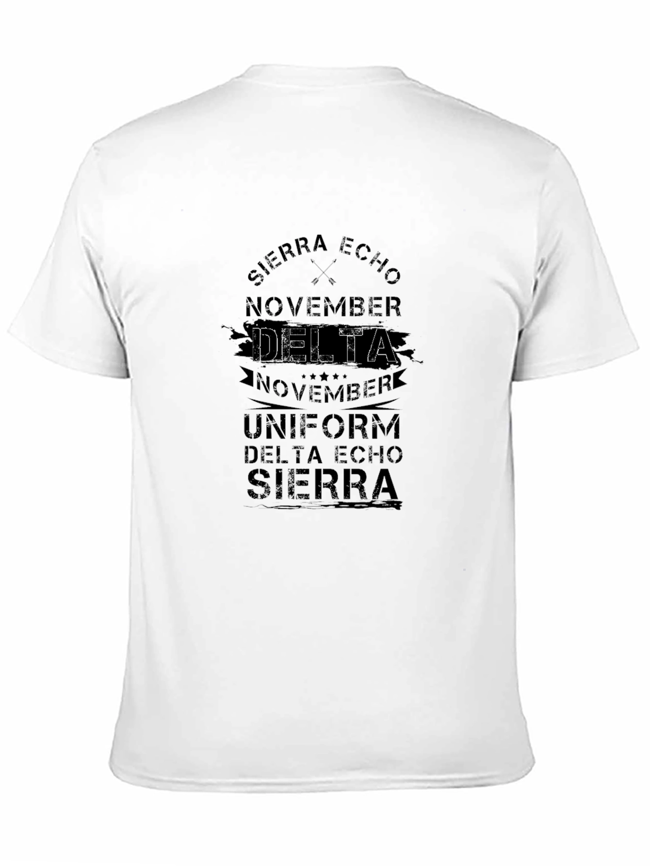 Black Sierra Echo Delta Graphic T-Shirt - Black view 11