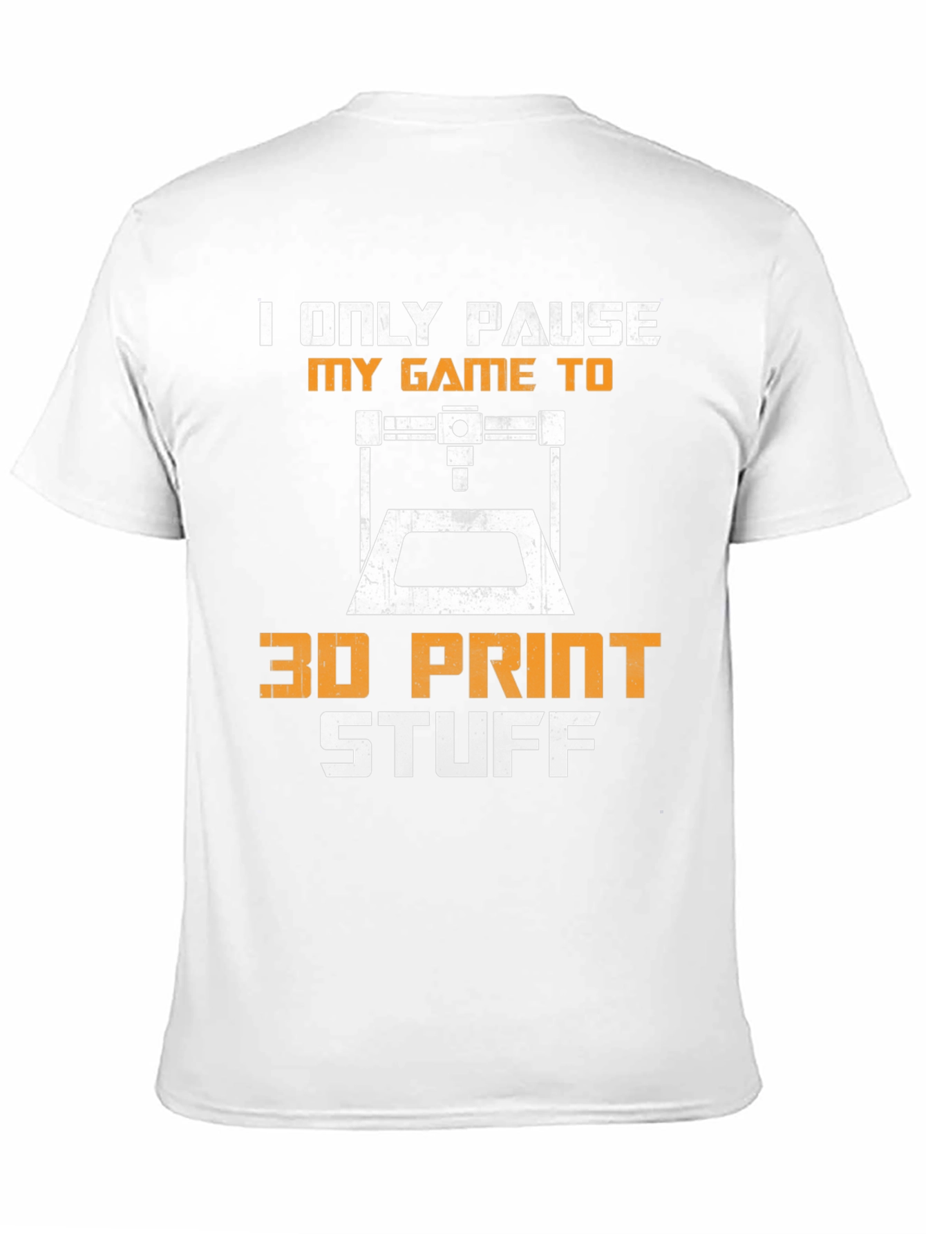 Black Gamer 3D Printing Hobby T-Shirt view 11