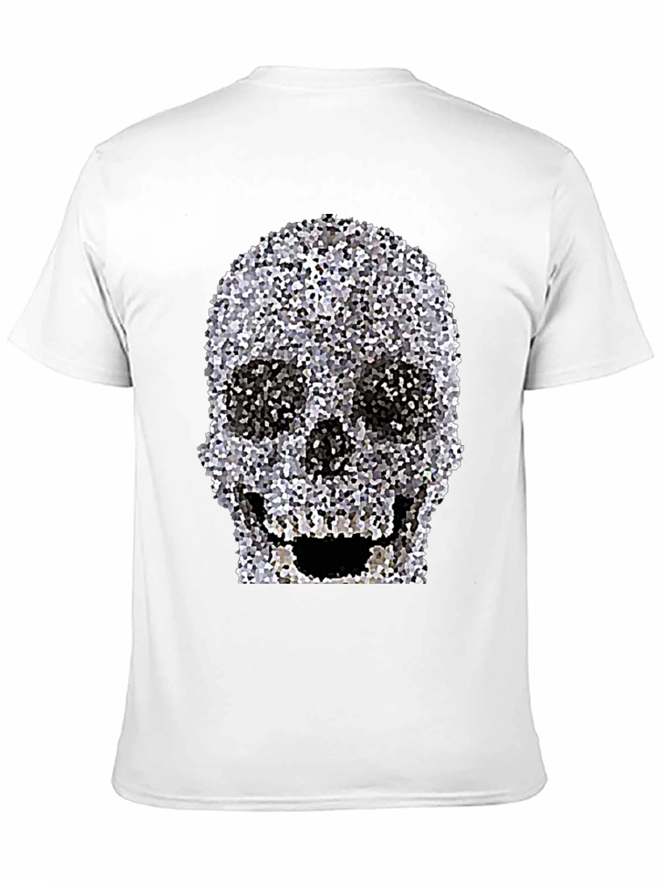Black Skull Graphic Print T-Shirt view 11