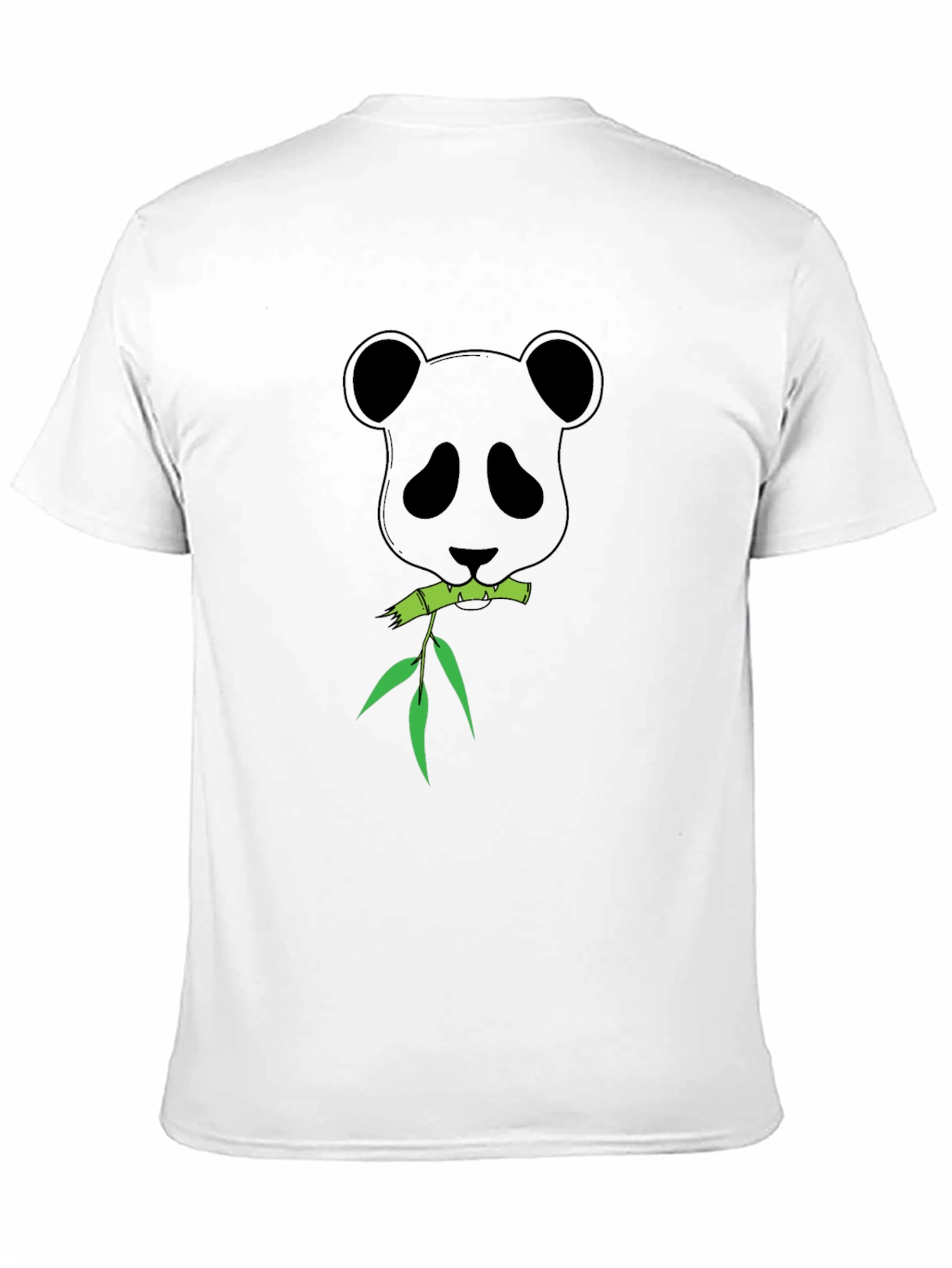Black Panda Bamboo Graphic T-Shirt - Black view 11