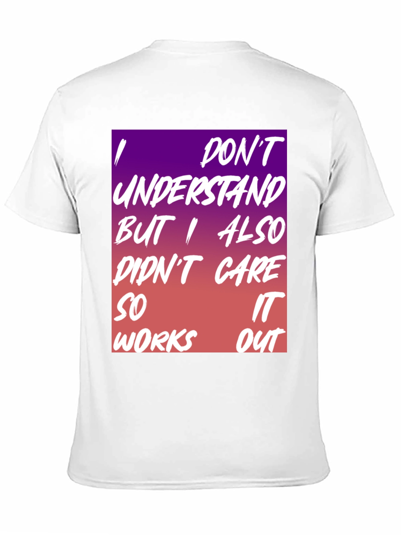 Black I Don't Understand Graphic Tee view 11