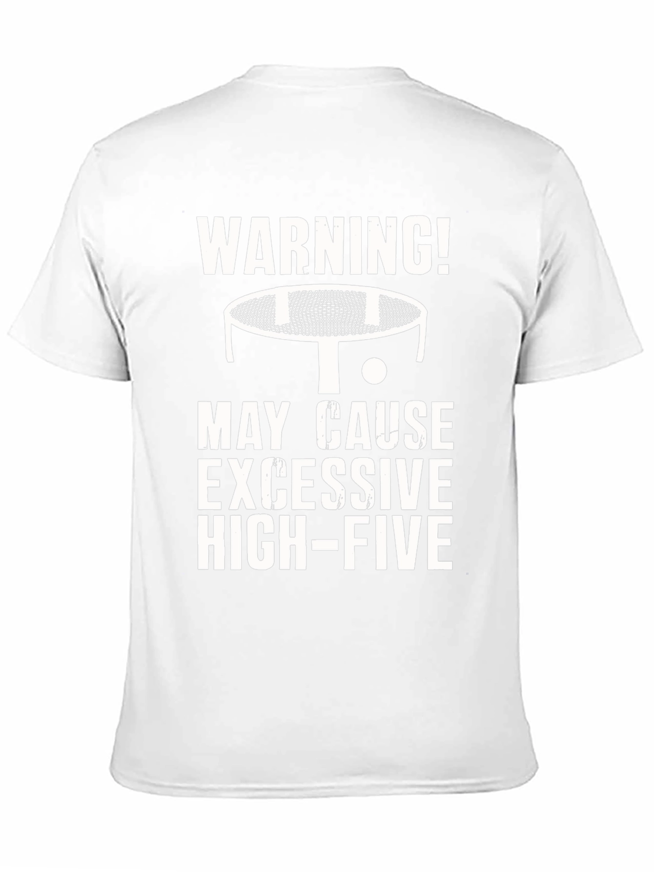 Black Warning Excessive High-Five Ping Pong T-Shirt view 11