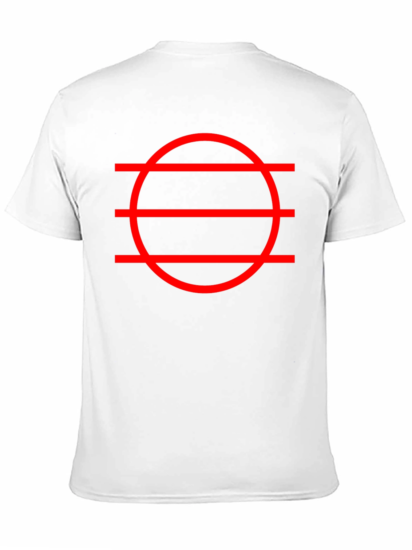Black Geometric Circle & Line Graphic Tee - Modern Design view 11