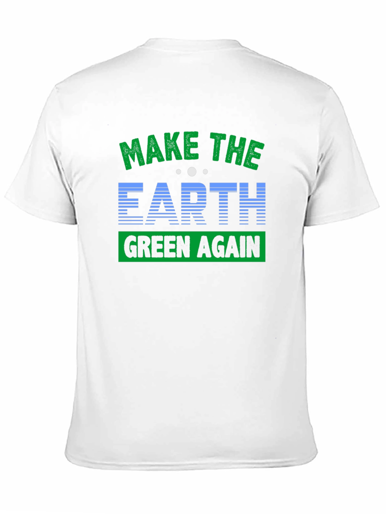 Black Eco-Friendly 'Make Earth Green Again' Graphic T-Shirt view 11