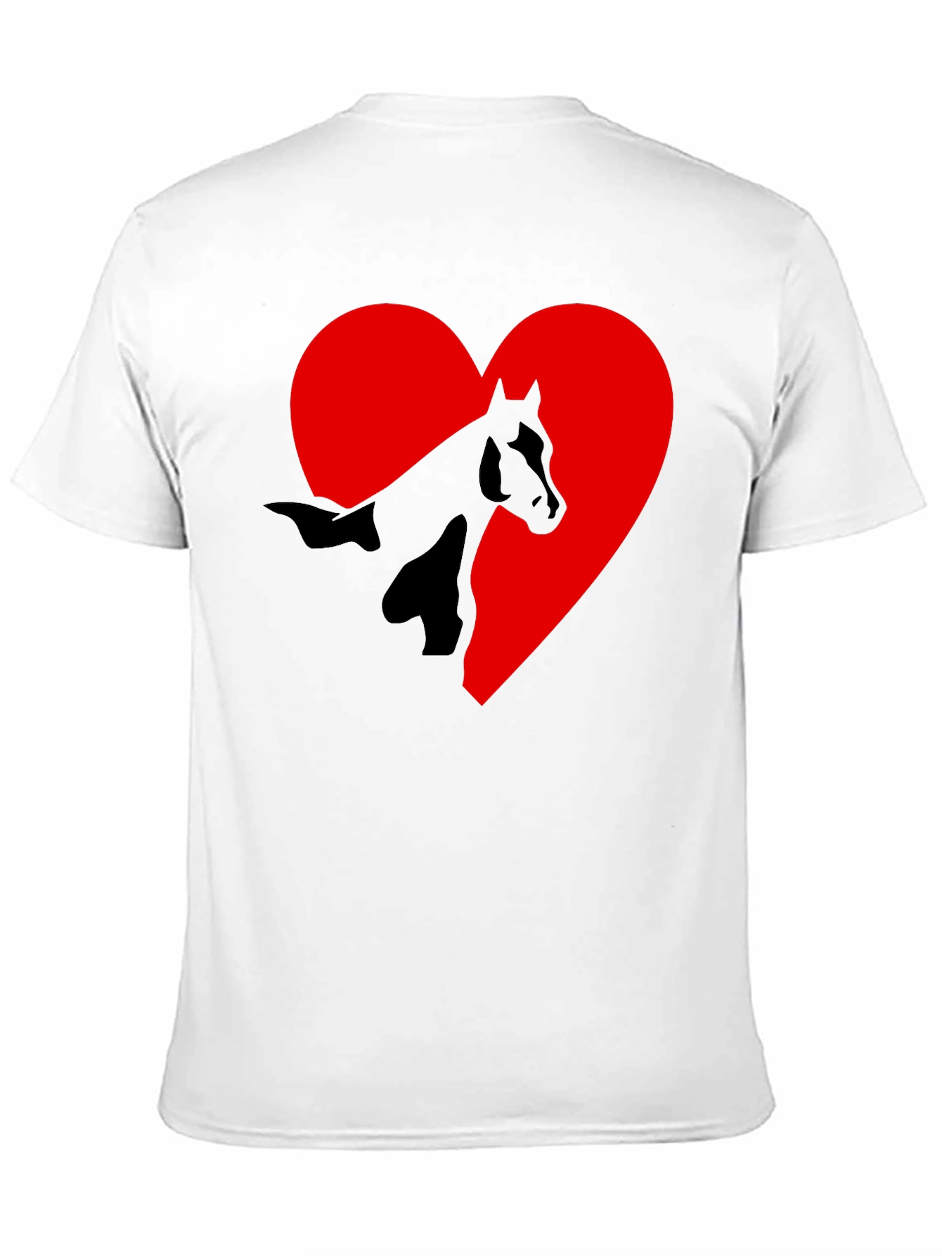 Black Horse Heart Graphic T-Shirt - Black Tee view 11