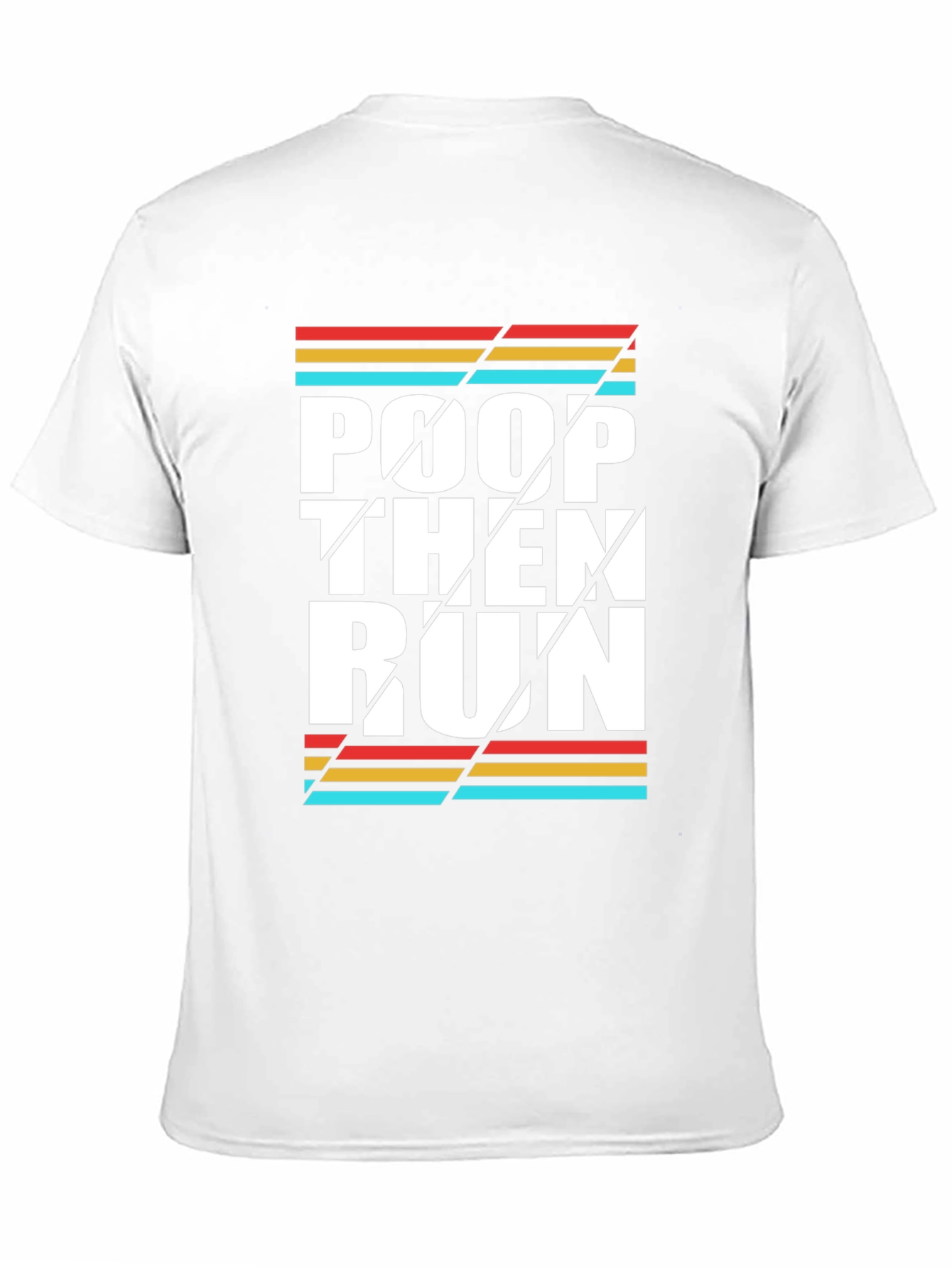 Black Poop Then Run Graphic Tee view 11