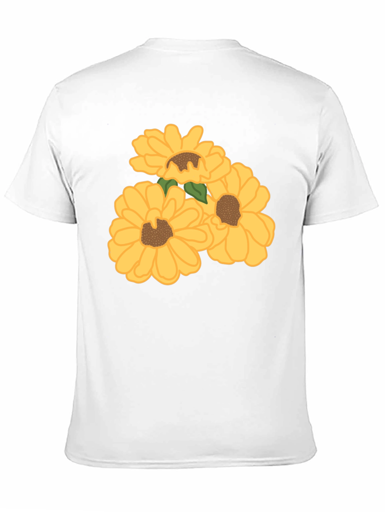 Black Sunflower Graphic Tee - Black Cotton Casual Shirt view 11