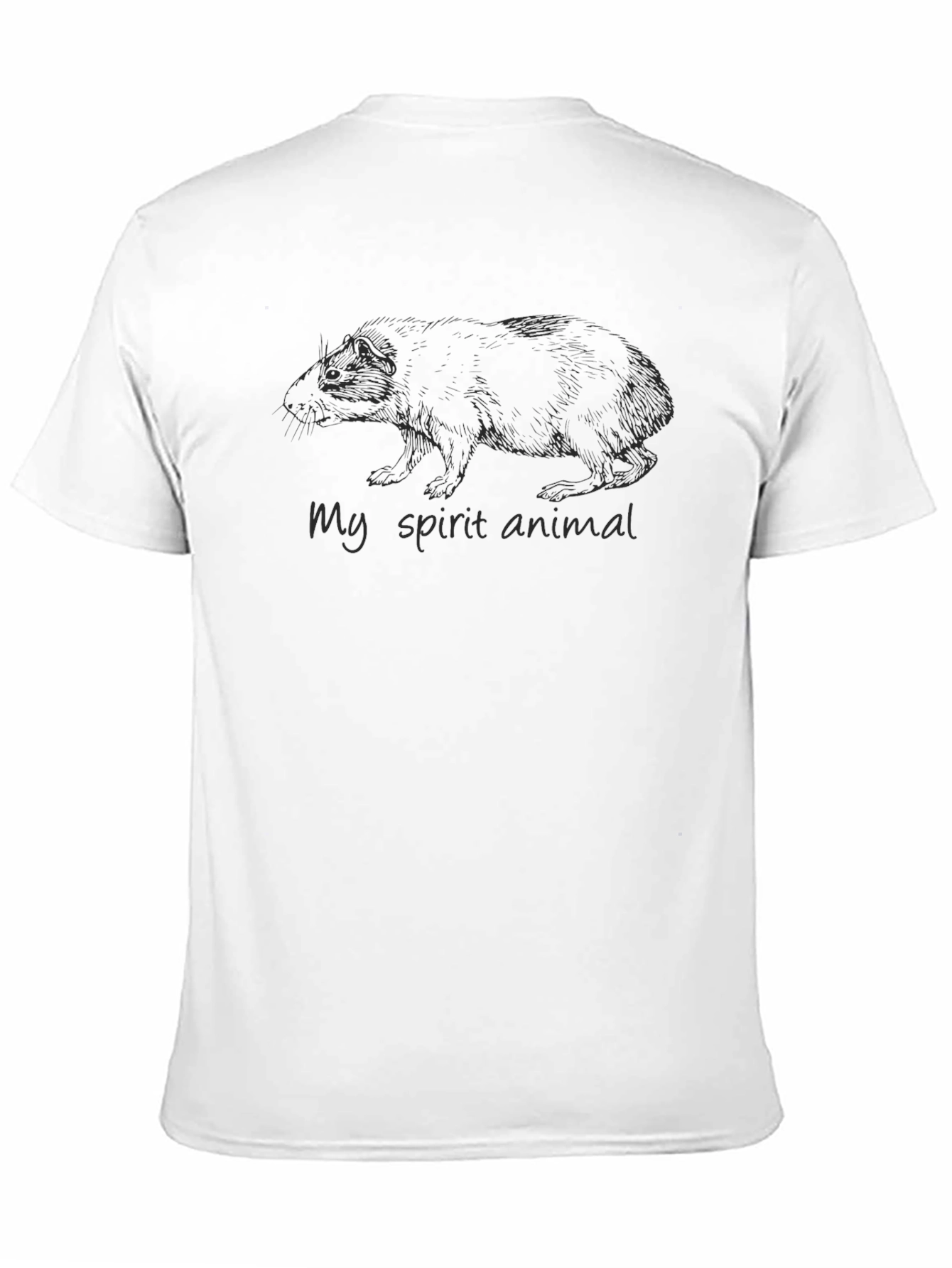 Black My Spirit Animal T-Shirt - Guinea Pig view 11