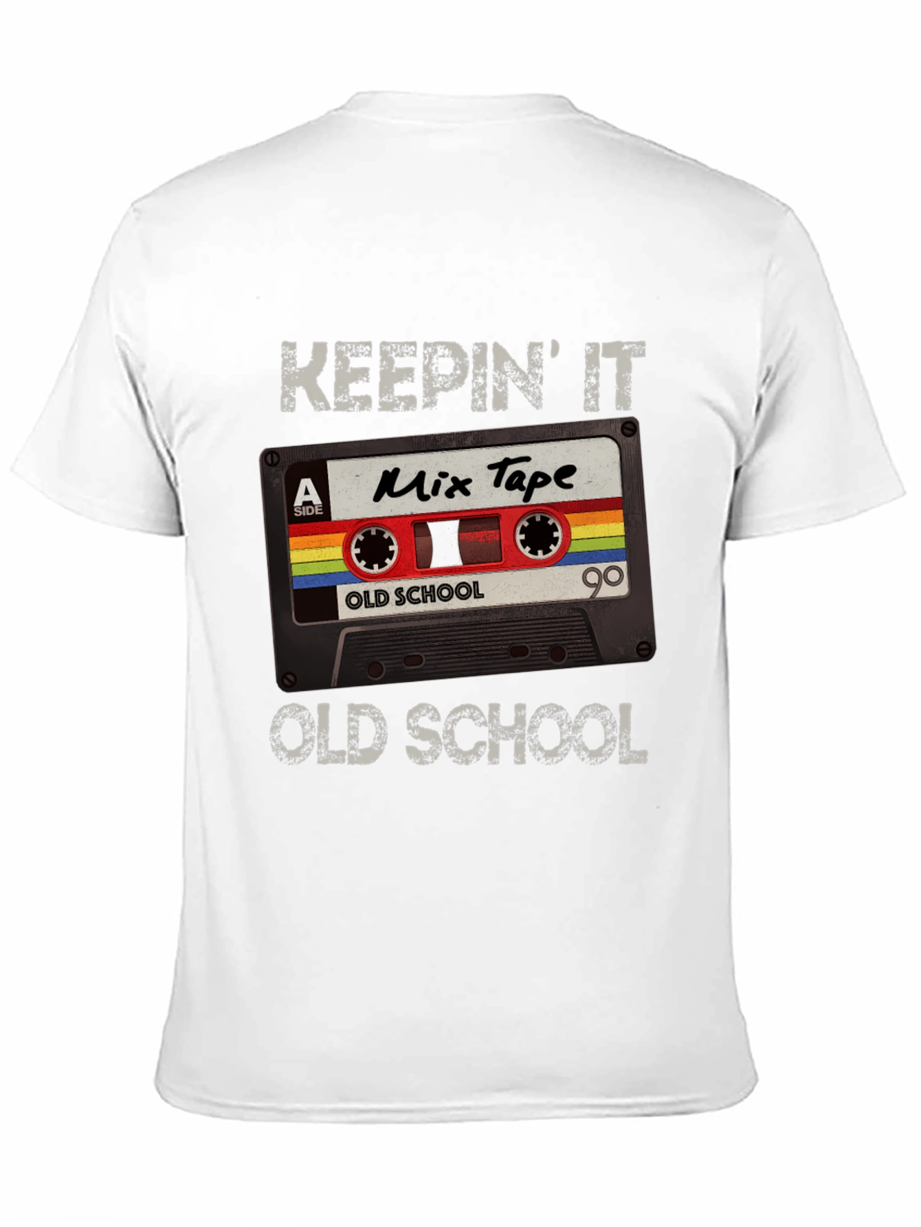 Black Keepin' It Old School Mix Tape Graphic Tee view 11