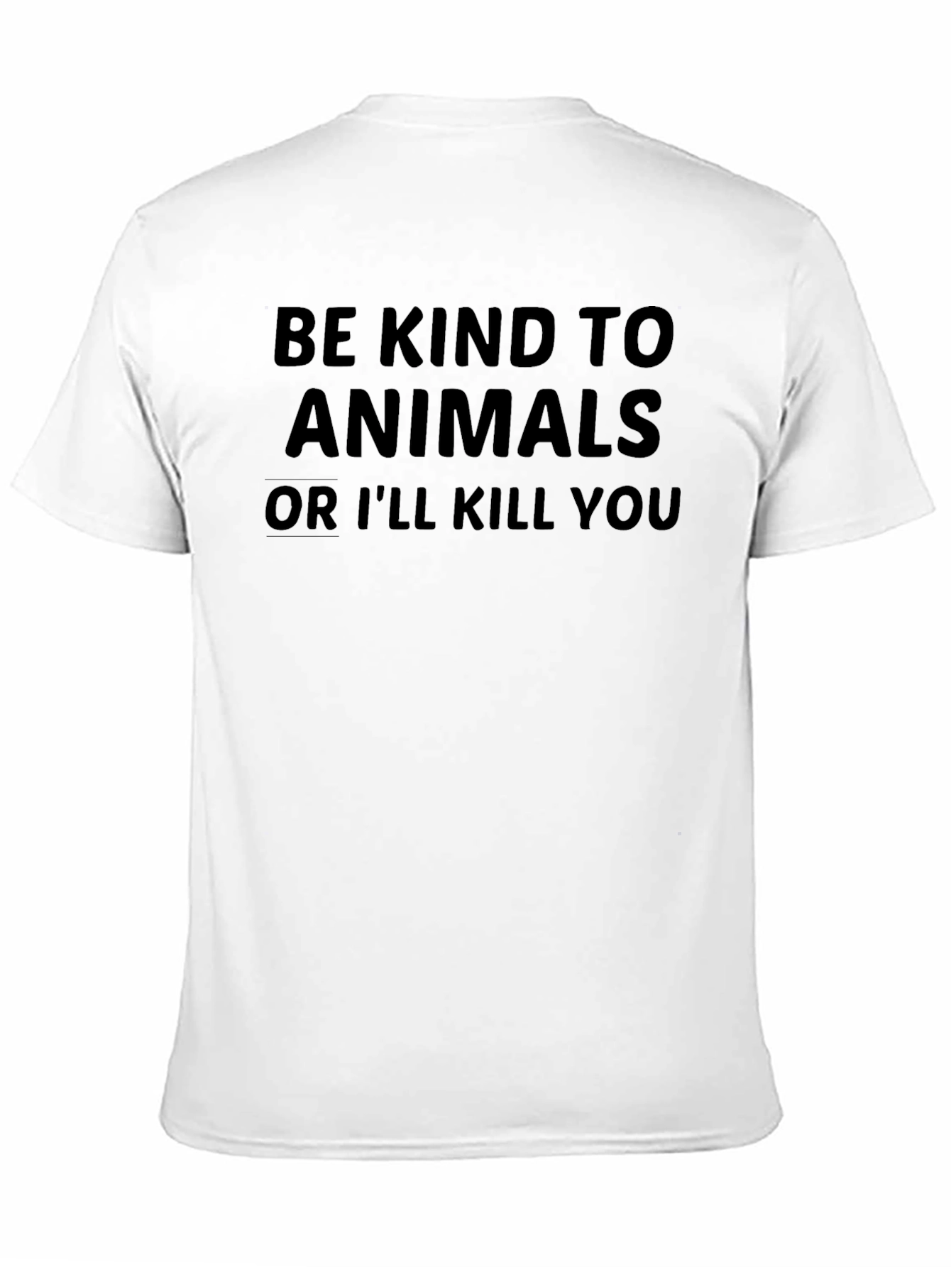 Black Be Kind To Animals Men's Graphic Tee view 11