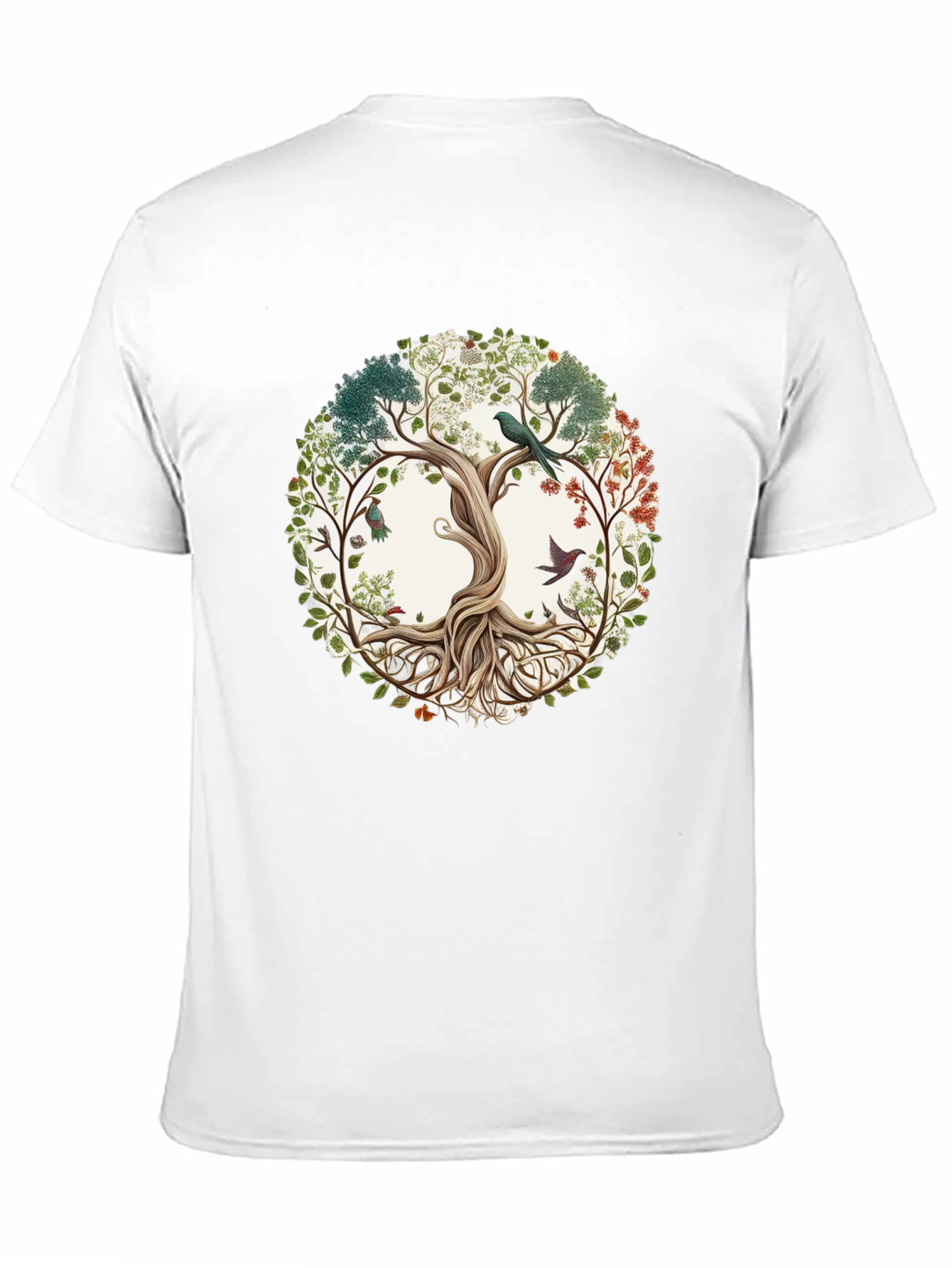 Black Nature Tree of Life Graphic Tee view 11