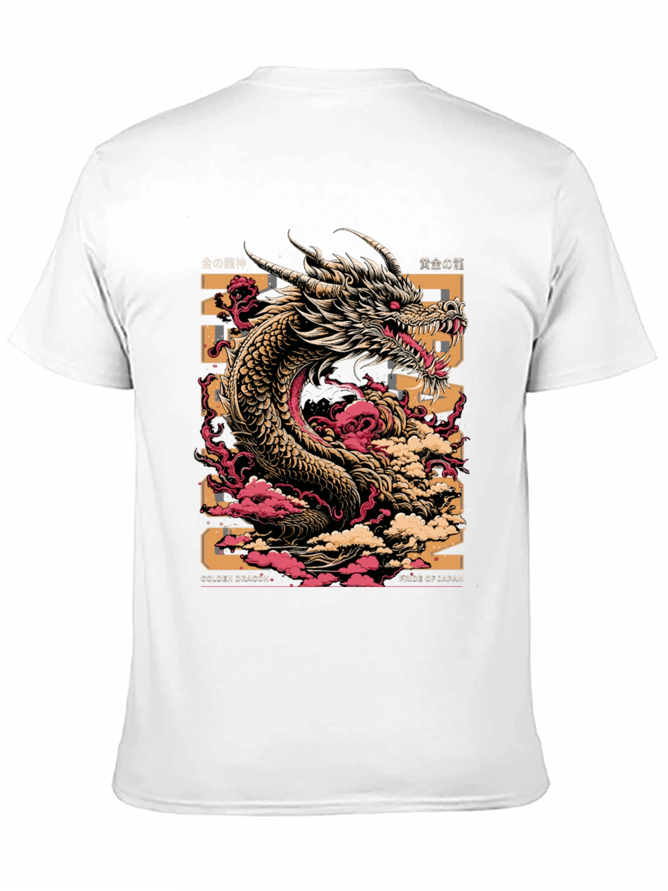 Black Golden Dragon Graphic Tee - Pride of Japan view 11